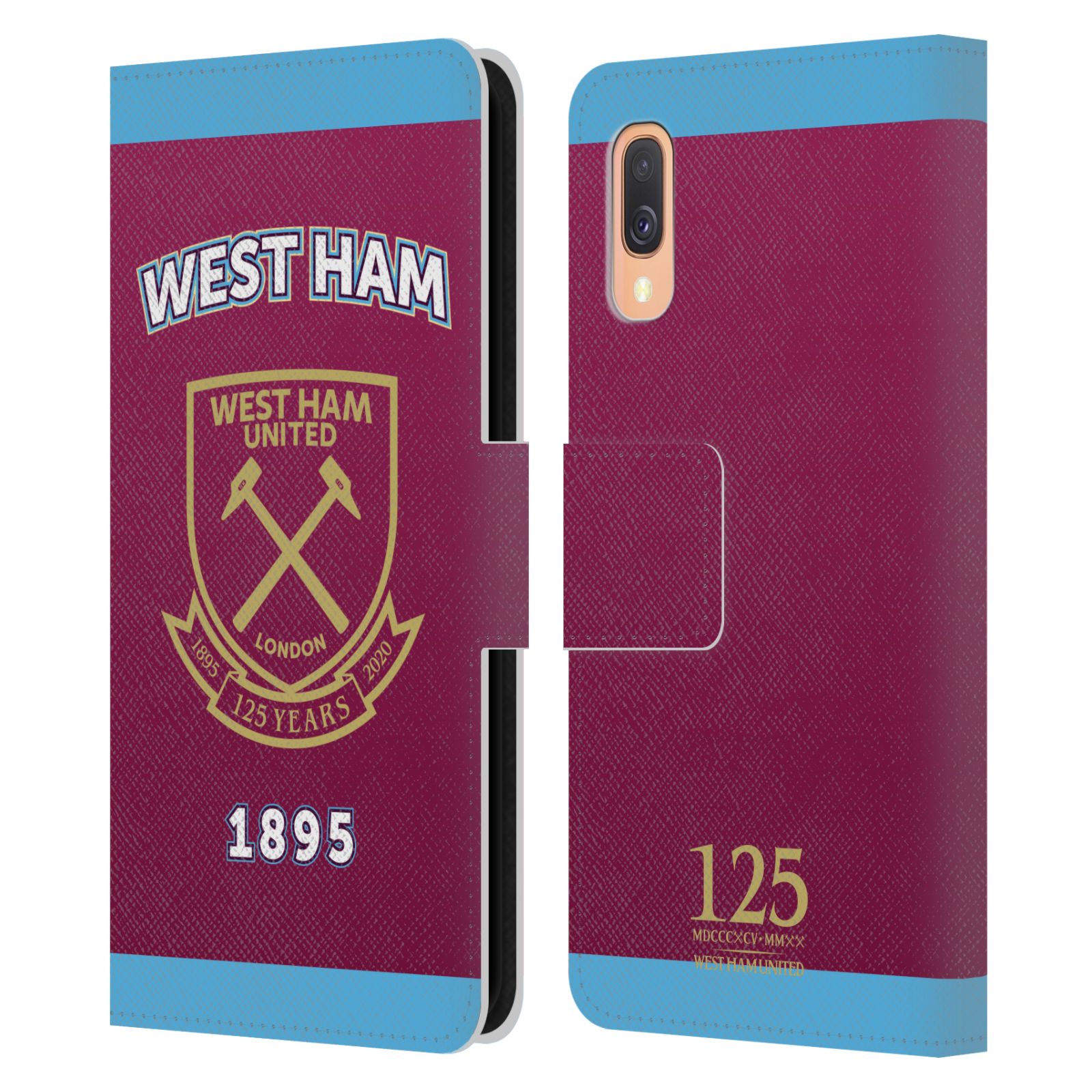 Pouzdro pro mobil Samsung Galaxy A40 - Fotbal - West Ham United FC