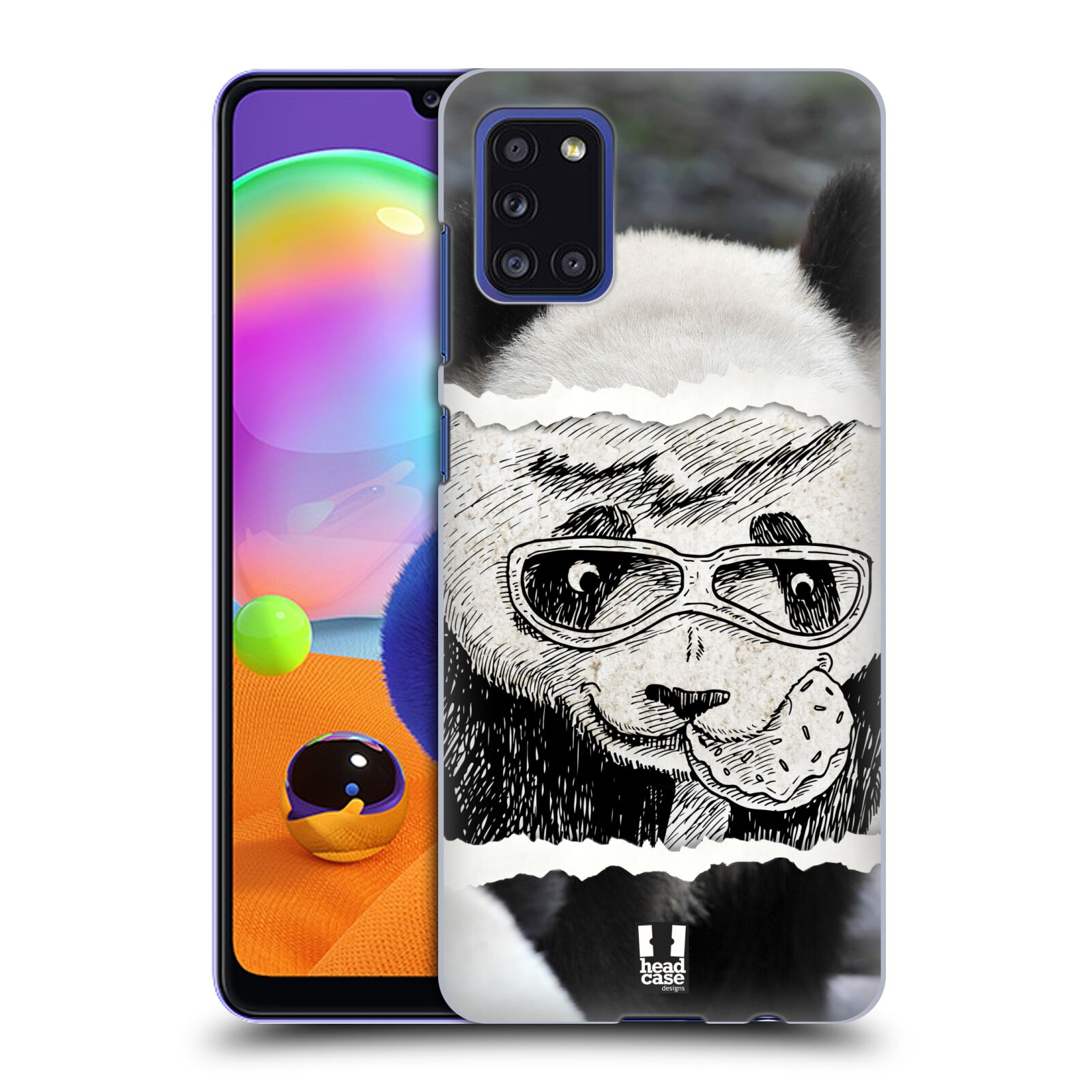 Zadní kryt na mobil Samsung Galaxy A31 vzor zvířata koláž roztomilá panda