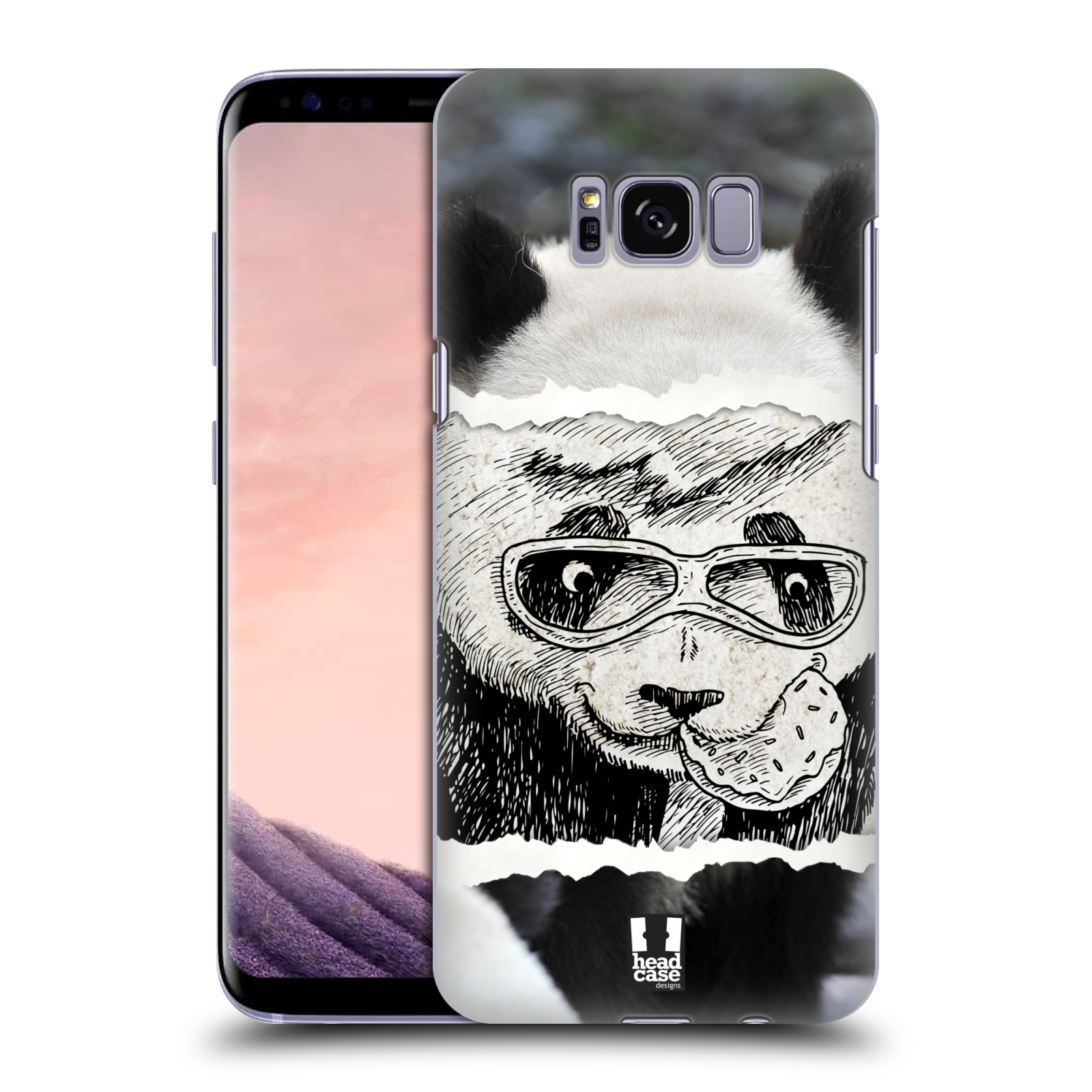 HEAD CASE plastový obal na mobil Samsung Galaxy S8 vzor zvířata koláž roztomilá panda