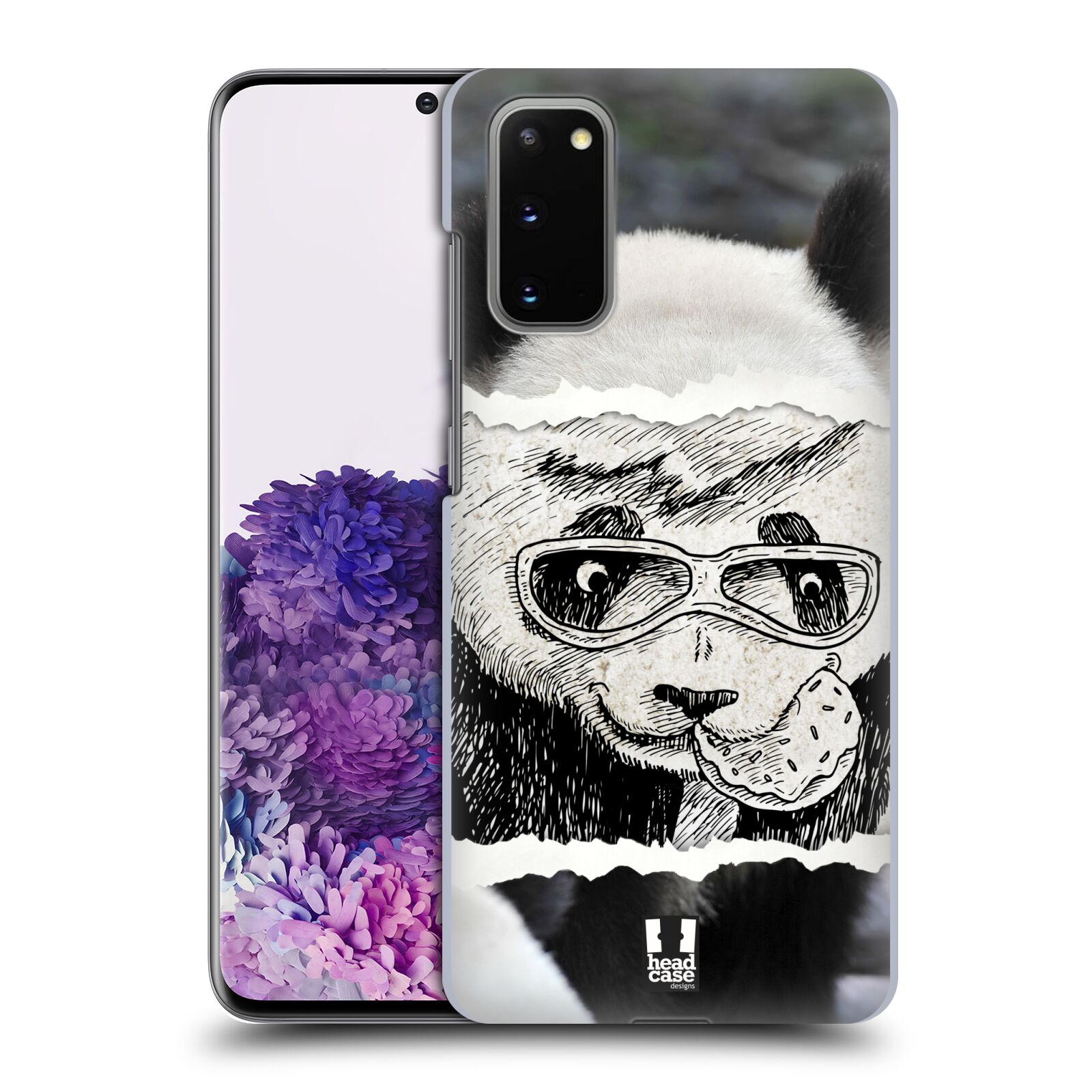 Pouzdro na mobil Samsung Galaxy S20 - HEAD CASE - vzor zvířata koláž roztomilá panda