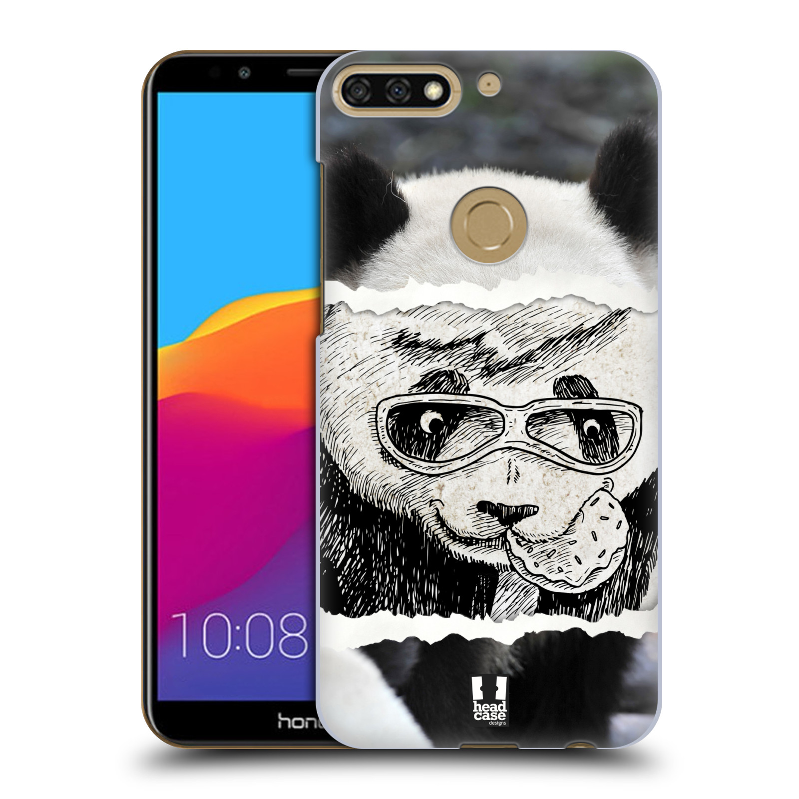 HEAD CASE plastový obal na mobil Honor 7c vzor zvířata koláž roztomilá panda
