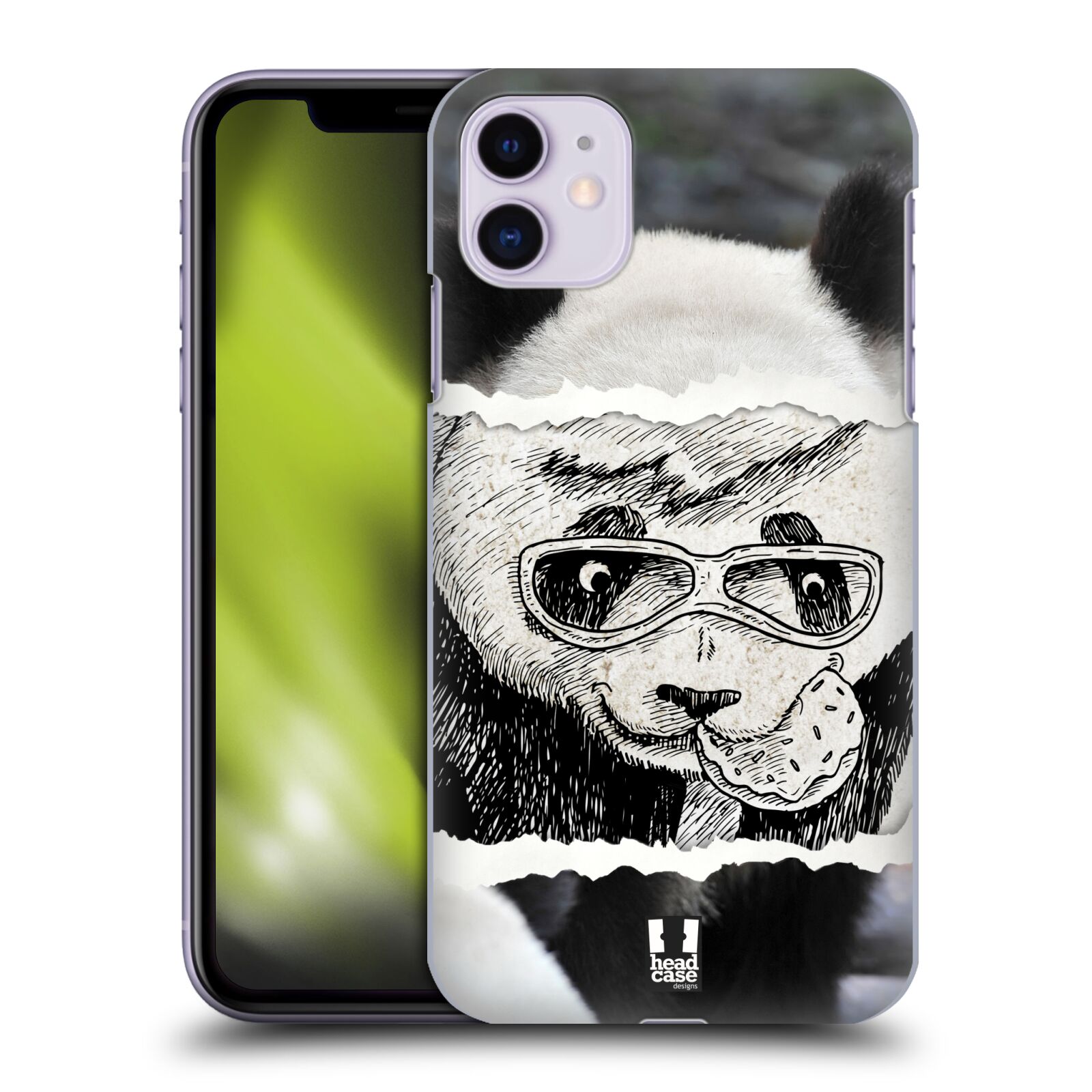 Pouzdro na mobil Apple Iphone 11 - HEAD CASE - vzor zvířata koláž roztomilá panda