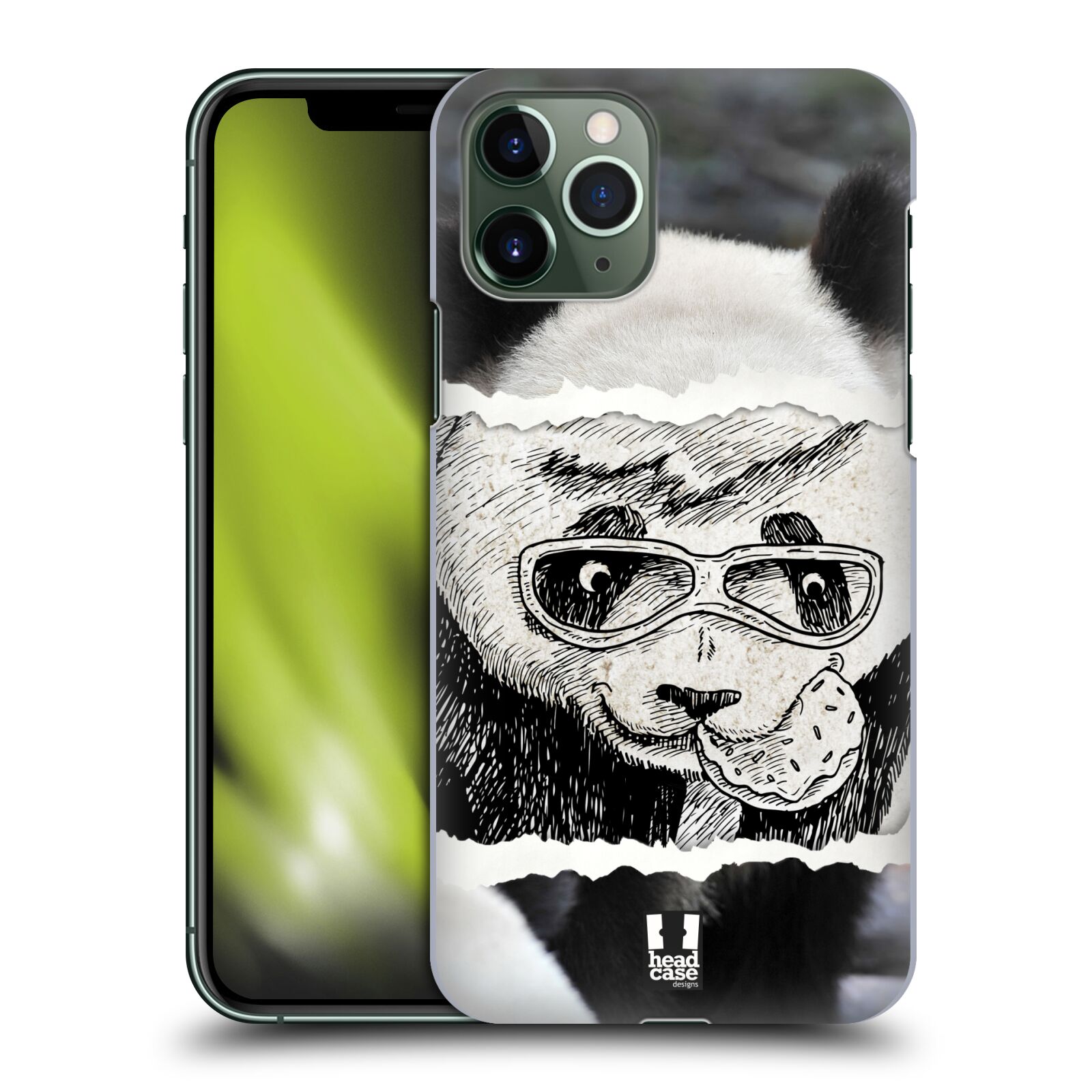 Pouzdro na mobil Apple Iphone 11 PRO - HEAD CASE - vzor zvířata koláž roztomilá panda