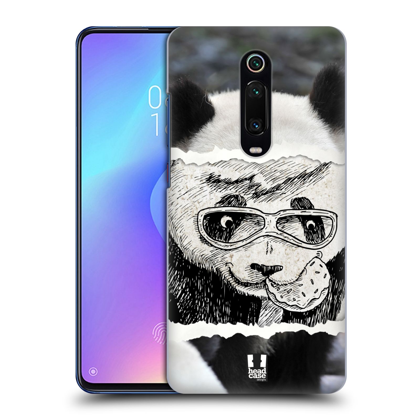Pouzdro na mobil Xiaomi Mi 9T PRO - HEAD CASE - vzor zvířata koláž roztomilá panda