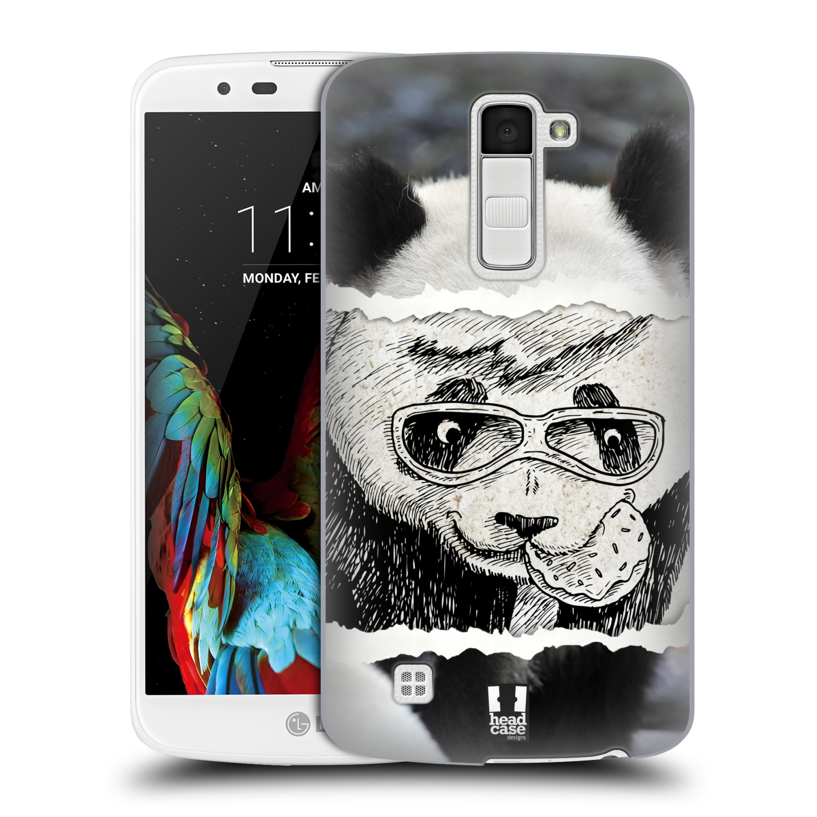 HEAD CASE plastový obal na mobil LG K10 vzor zvířata koláž roztomilá panda