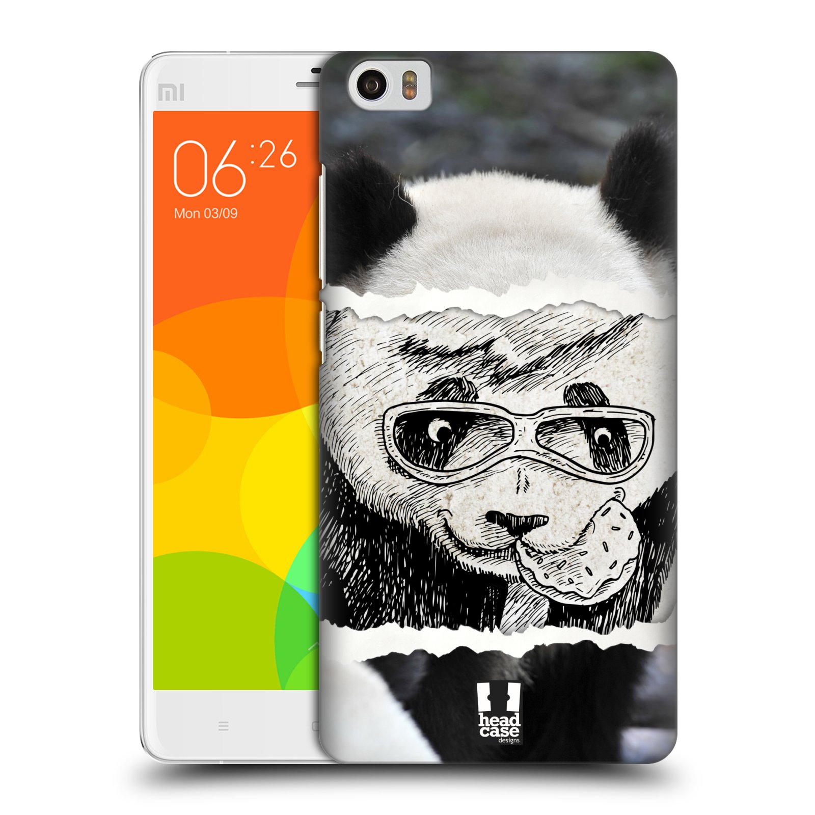 HEAD CASE pevný plastový obal na mobil XIAOMI Mi Note vzor zvířata koláž roztomilá panda