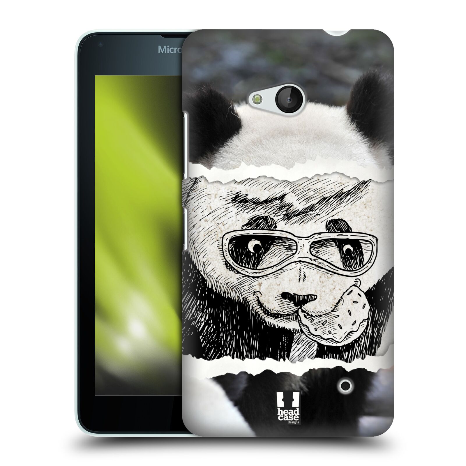HEAD CASE plastový obal na mobil Nokia Lumia 640 vzor zvířata koláž roztomilá panda