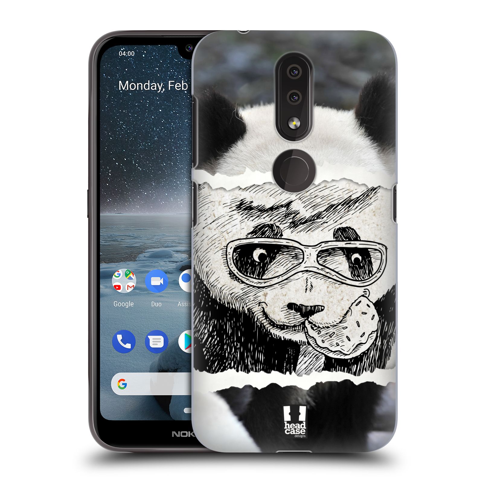 Pouzdro na mobil Nokia 4.2 - HEAD CASE - vzor zvířata koláž roztomilá panda