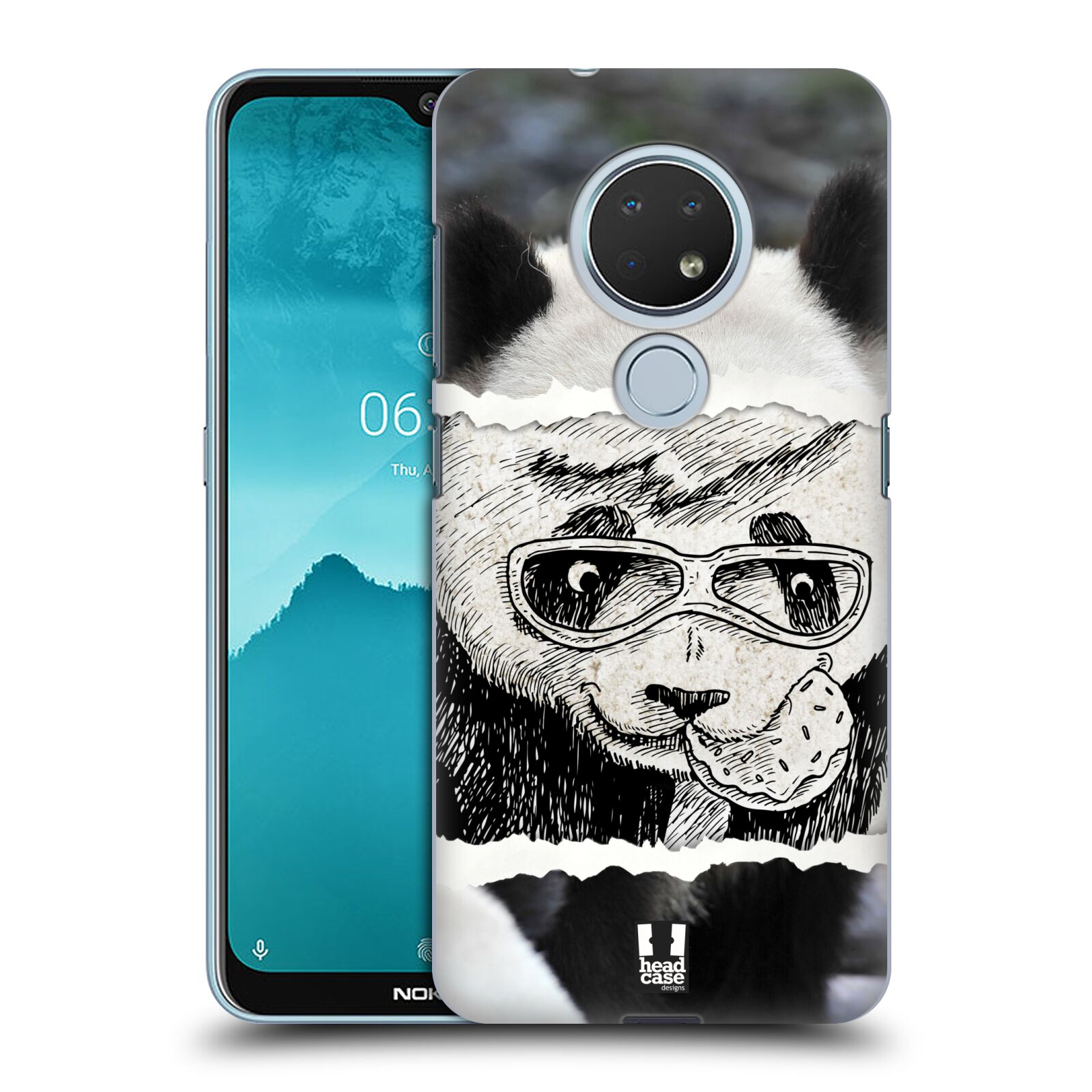 Pouzdro na mobil Nokia 6.2 - HEAD CASE - vzor zvířata koláž roztomilá panda