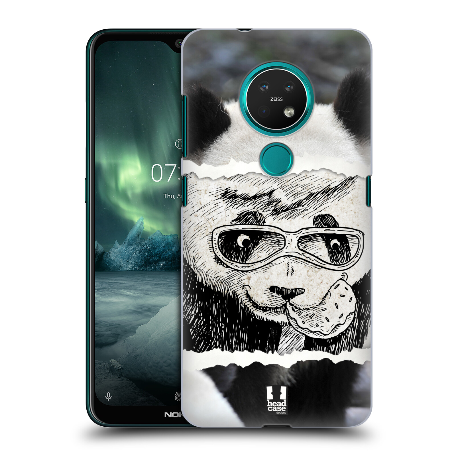 Pouzdro na mobil NOKIA 7.2 - HEAD CASE - vzor zvířata koláž roztomilá panda