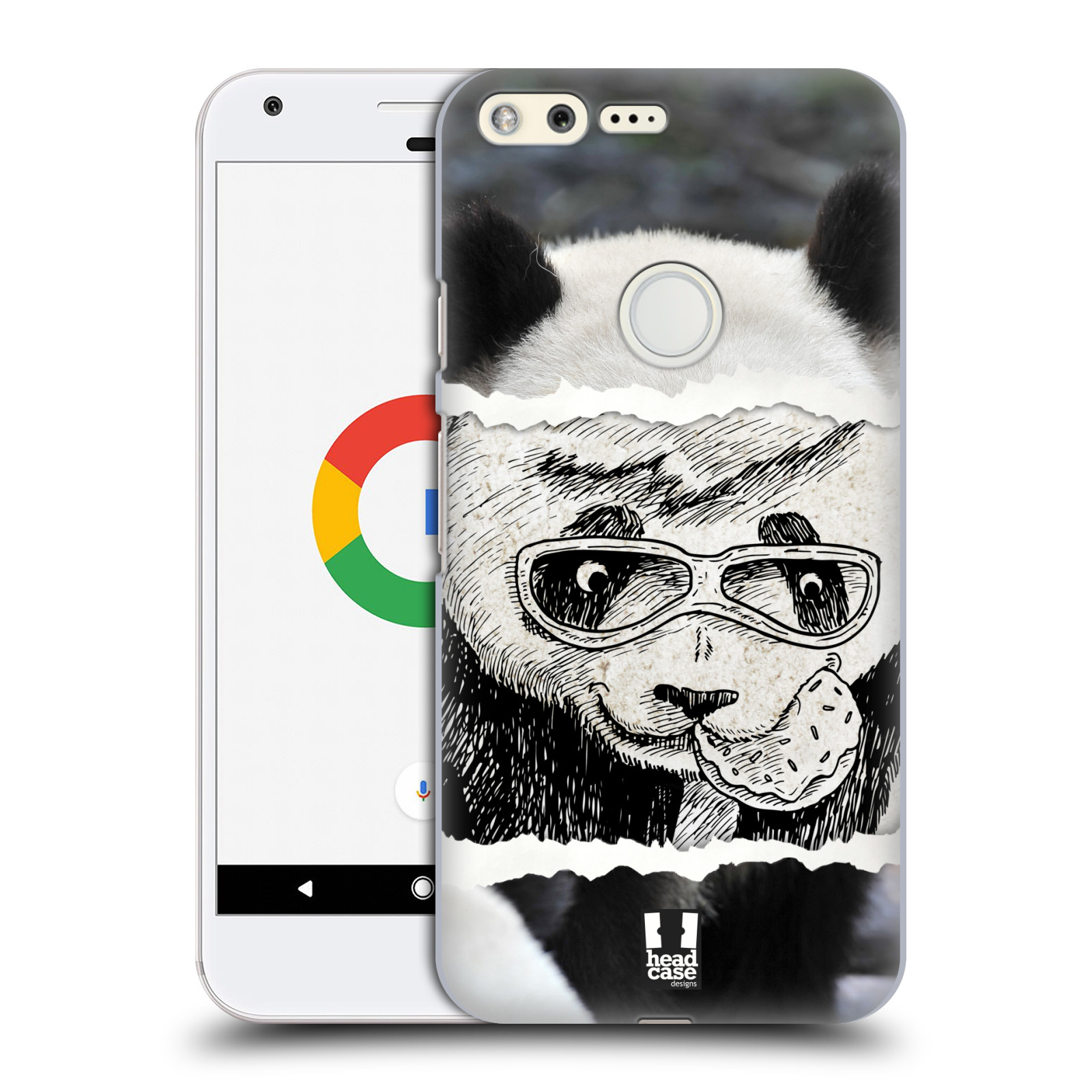 HEAD CASE plastový obal na mobil GOOGLE Pixel vzor zvířata koláž roztomilá panda