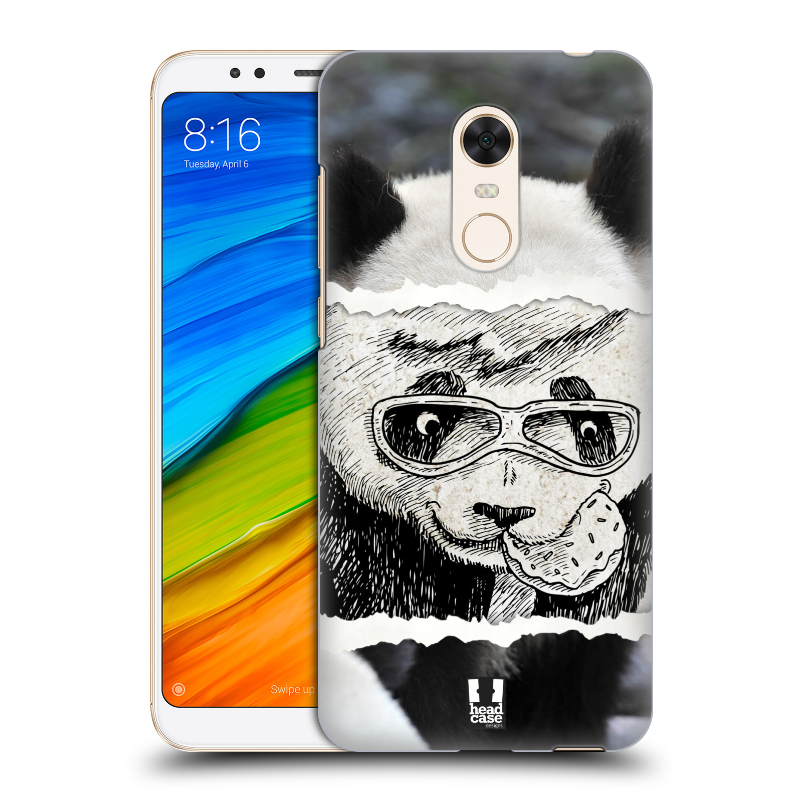 HEAD CASE plastový obal na mobil Xiaomi Redmi 5 PLUS vzor zvířata koláž roztomilá panda