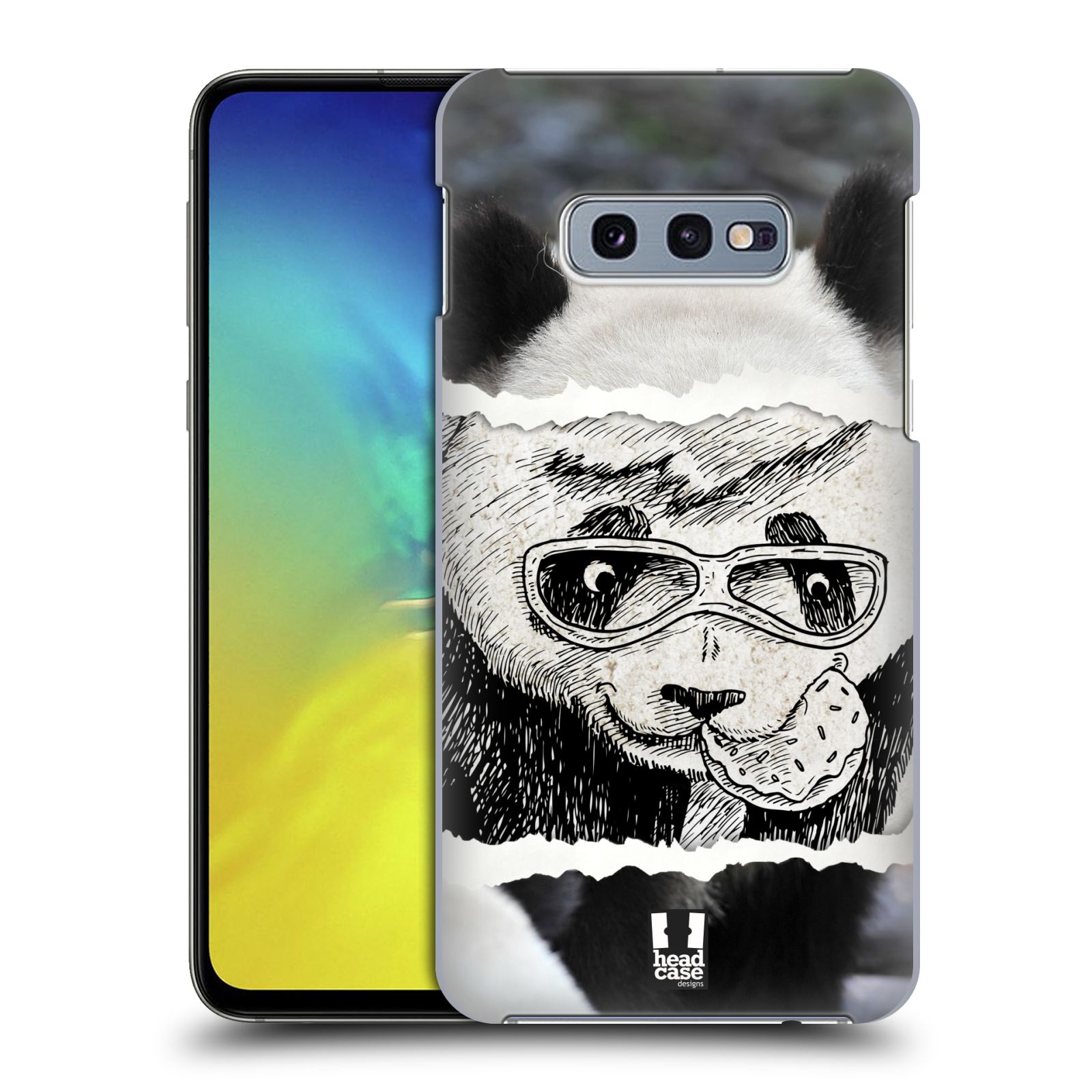 Pouzdro na mobil Samsung Galaxy S10e - HEAD CASE - vzor zvířata koláž roztomilá panda
