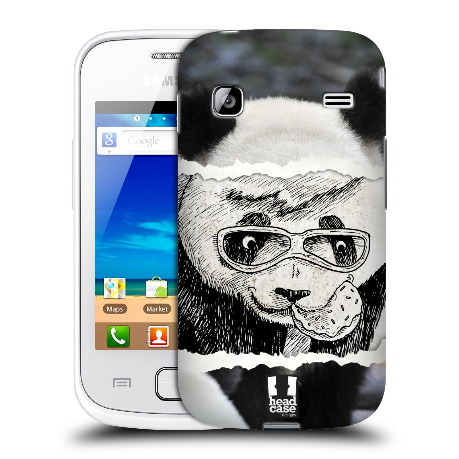 HEAD CASE plastový obal na mobil SAMSUNG GALAXY GIO (S5660) vzor zvířata koláž roztomilá panda