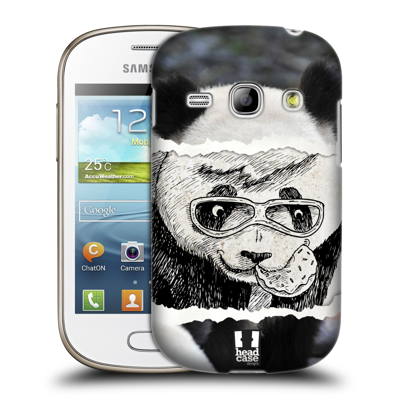 HEAD CASE plastový obal na mobil SAMSUNG GALAXY FAME (S6810) vzor zvířata koláž roztomilá panda