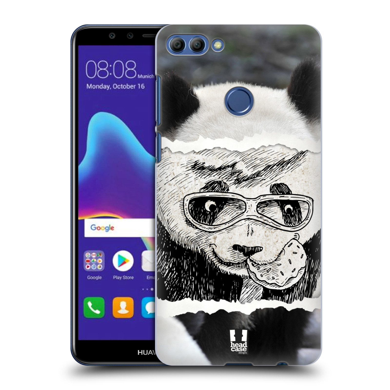 HEAD CASE plastový obal na mobil Huawei Y9 2018 vzor zvířata koláž roztomilá panda