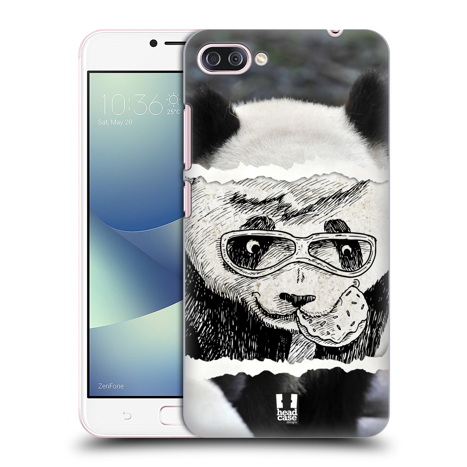 HEAD CASE plastový obal na mobil Asus Zenfone 4 MAX ZC554KL vzor zvířata koláž roztomilá panda