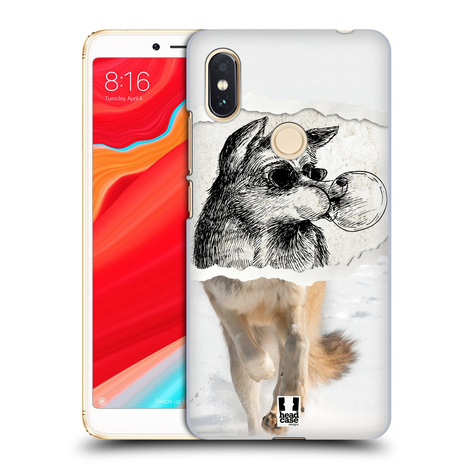HEAD CASE plastový obal na mobil Xiaomi Redmi S2 vzor zvířata koláž vlk pohodář