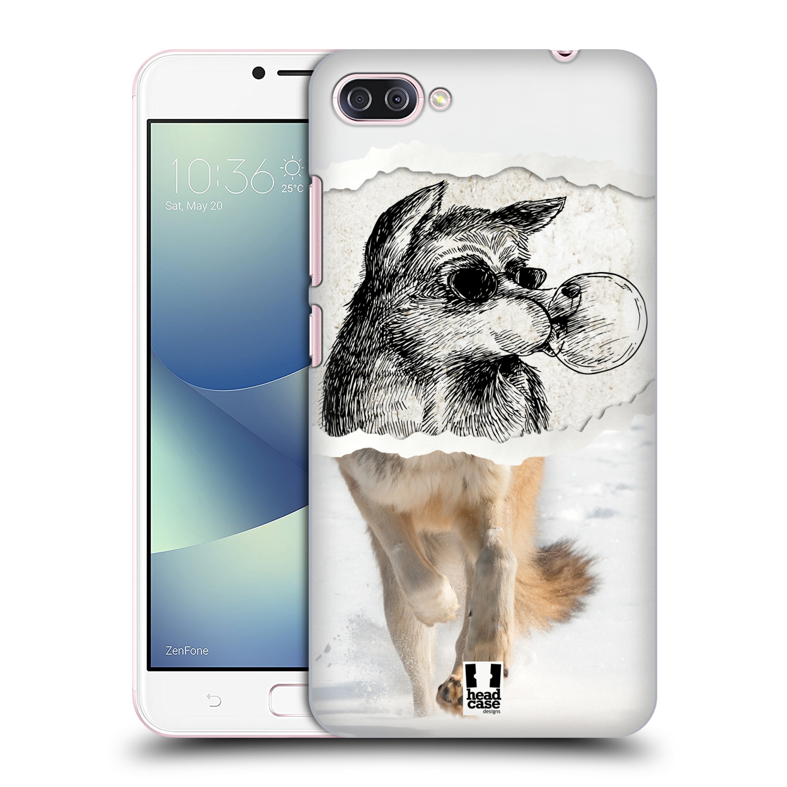 HEAD CASE plastový obal na mobil Asus Zenfone 4 MAX ZC554KL vzor zvířata koláž vlk pohodář