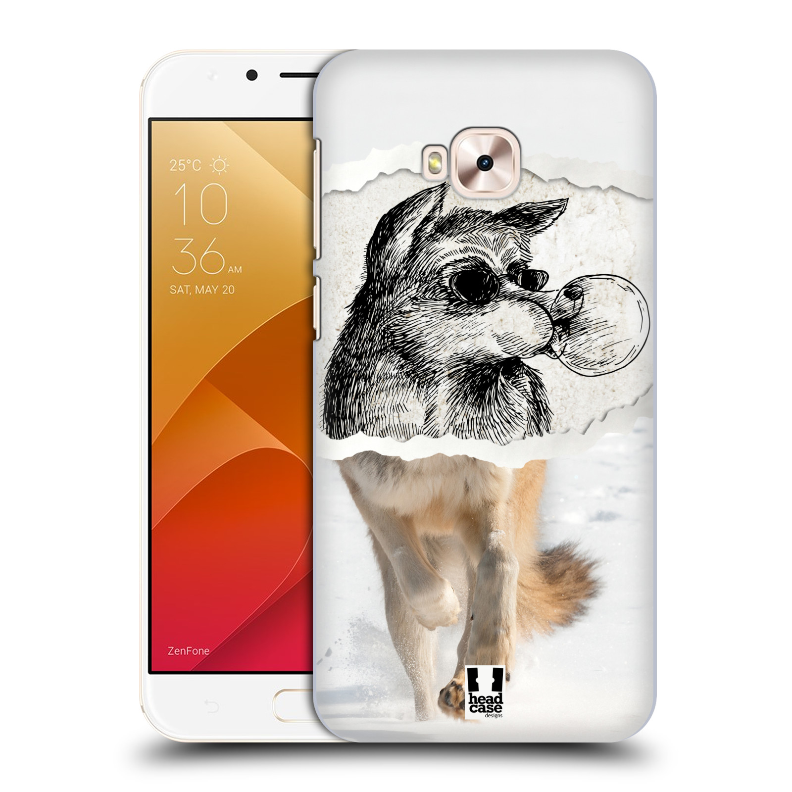 HEAD CASE plastový obal na mobil Asus Zenfone 4 Selfie Pro ZD552KL vzor zvířata koláž vlk pohodář