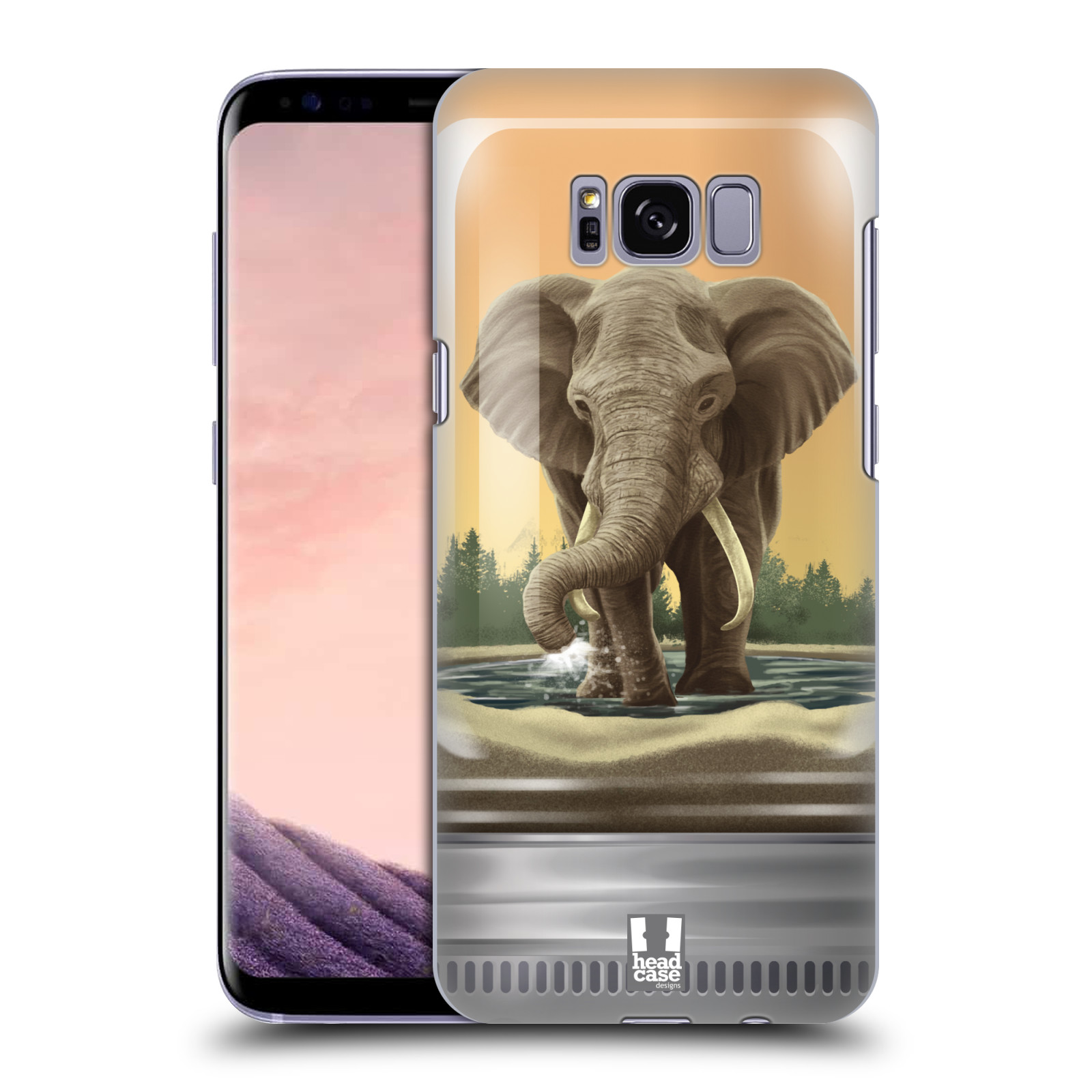 HEAD CASE plastový obal na mobil Samsung Galaxy S8 vzor Zvířátka v těžítku slon