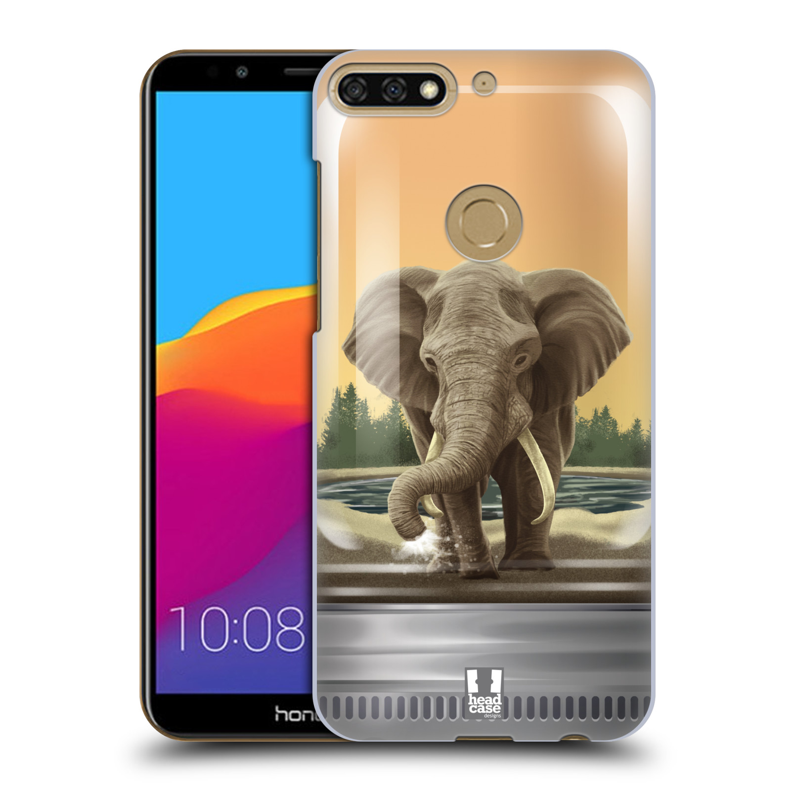 HEAD CASE plastový obal na mobil Honor 7c vzor Zvířátka v těžítku slon