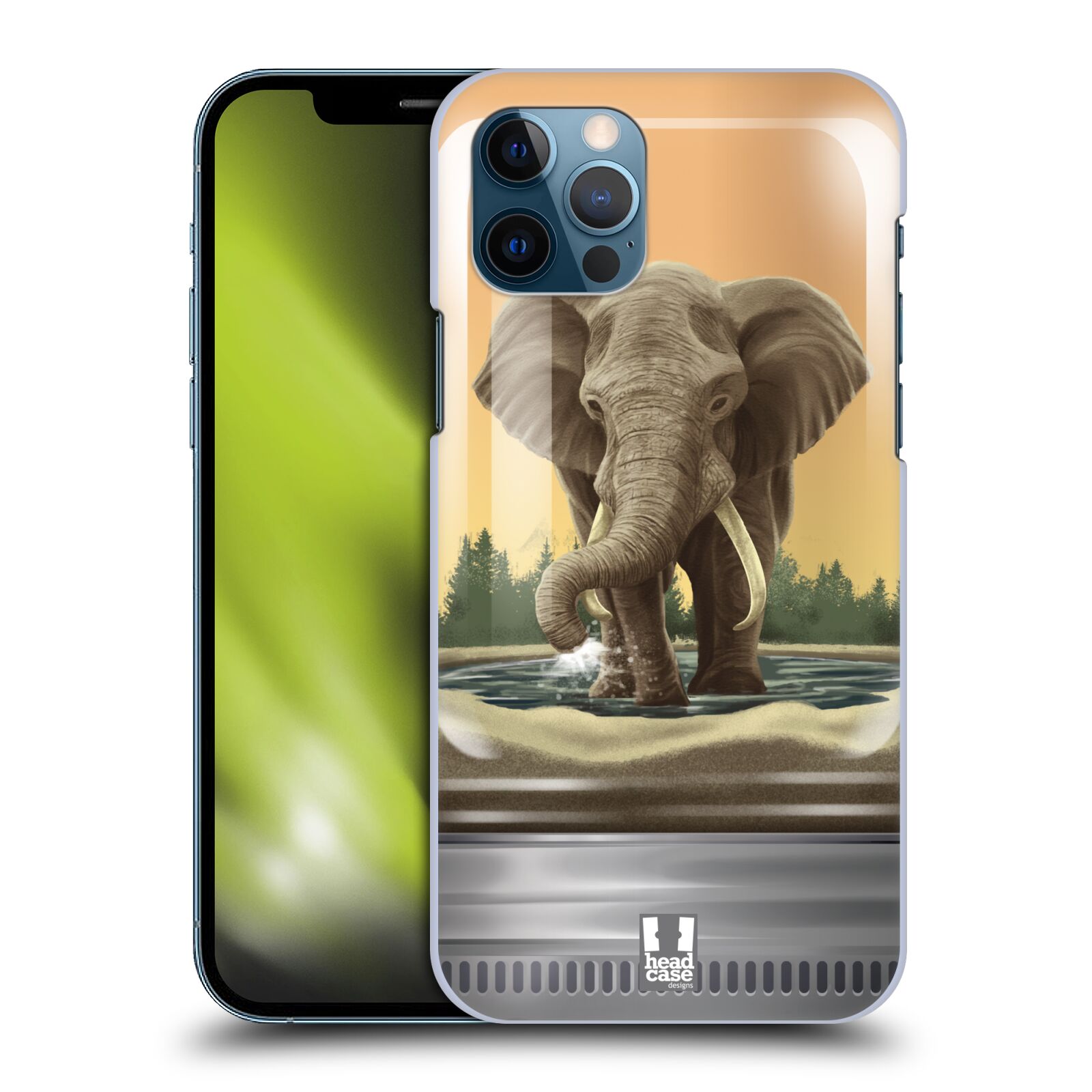 HEAD CASE plastový obal na mobil Apple Iphone 12 / Iphone 12 PRO vzor Zvířátka v těžítku slon