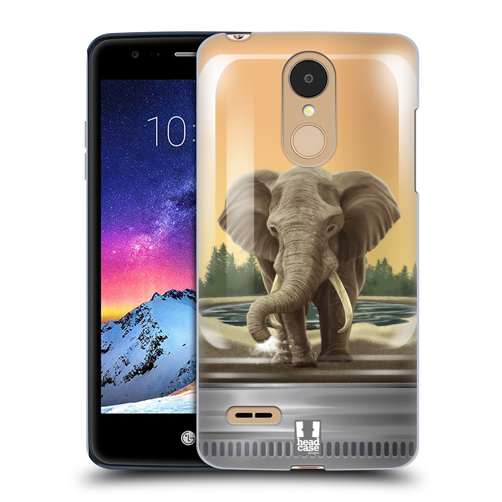 HEAD CASE plastový obal na mobil LG K9 / K8 2018 vzor Zvířátka v těžítku slon