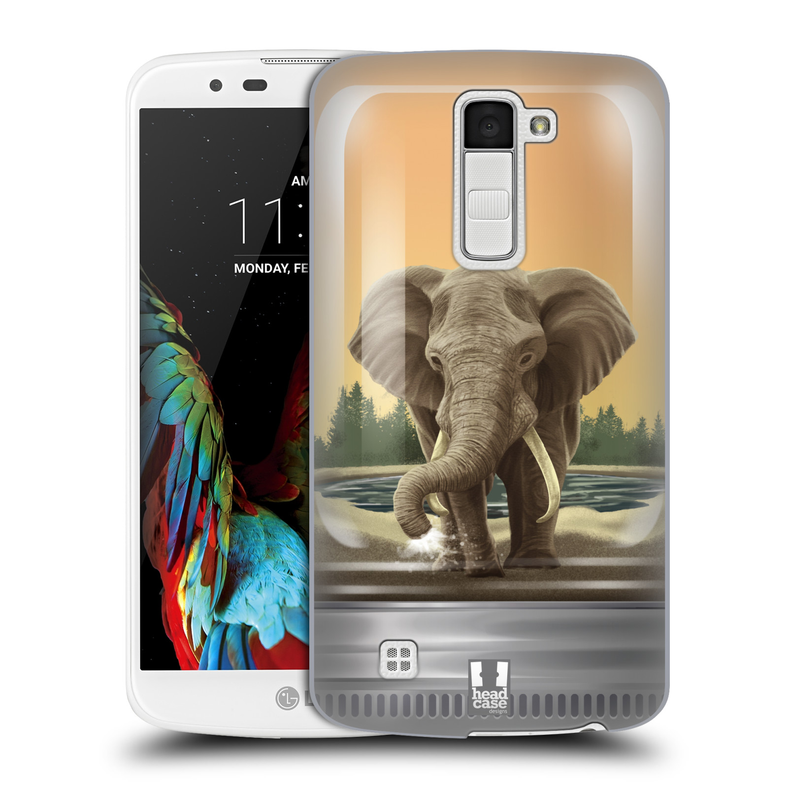 HEAD CASE plastový obal na mobil LG K10 vzor Zvířátka v těžítku slon
