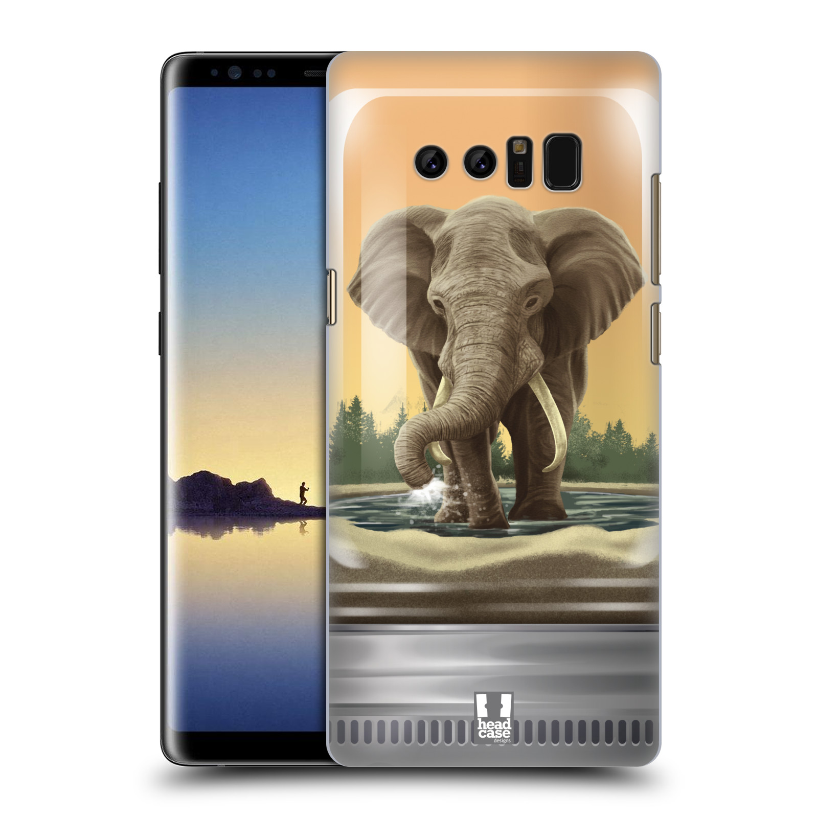HEAD CASE plastový obal na mobil Samsung Galaxy Note 8 vzor Zvířátka v těžítku slon