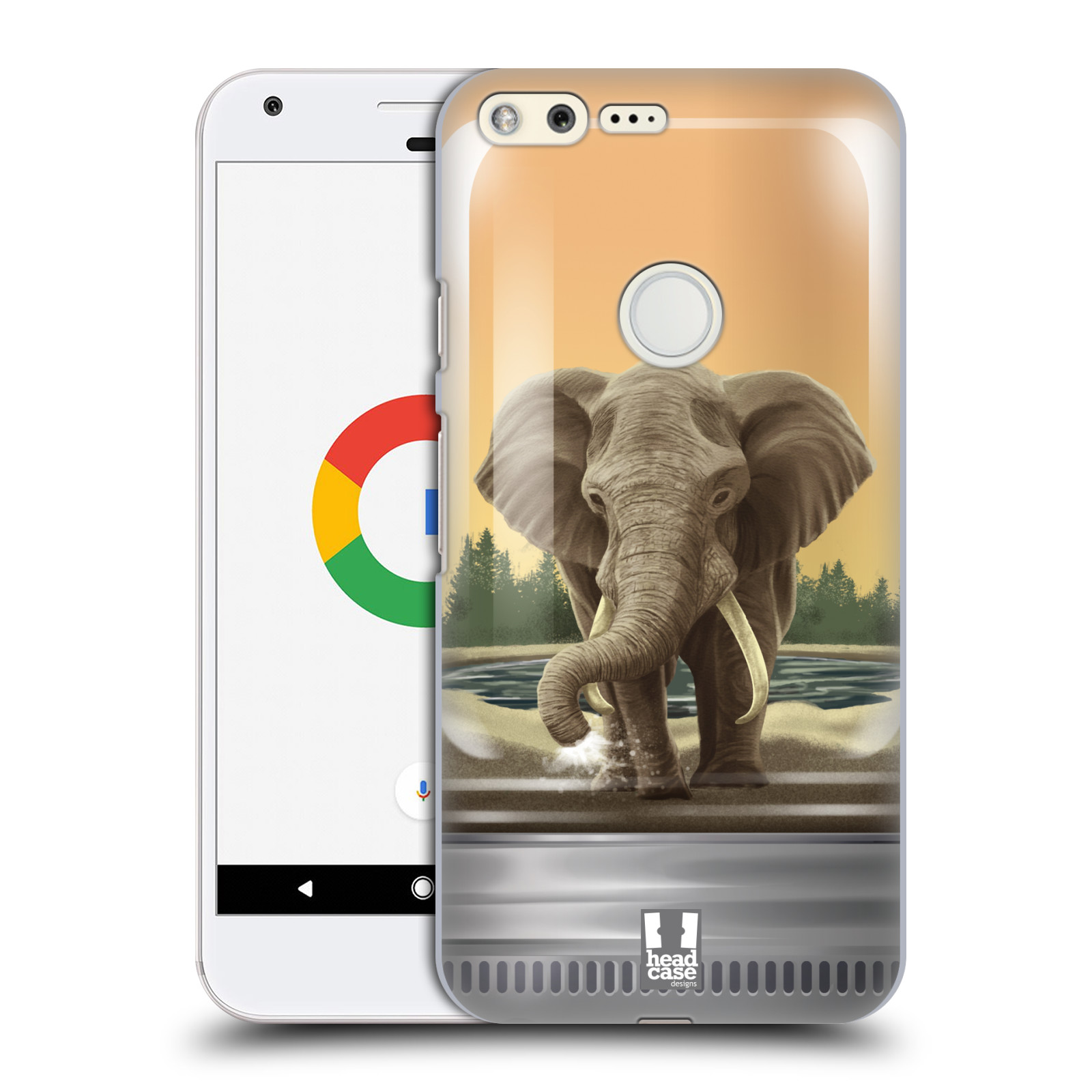 HEAD CASE plastový obal na mobil GOOGLE Pixel vzor Zvířátka v těžítku slon