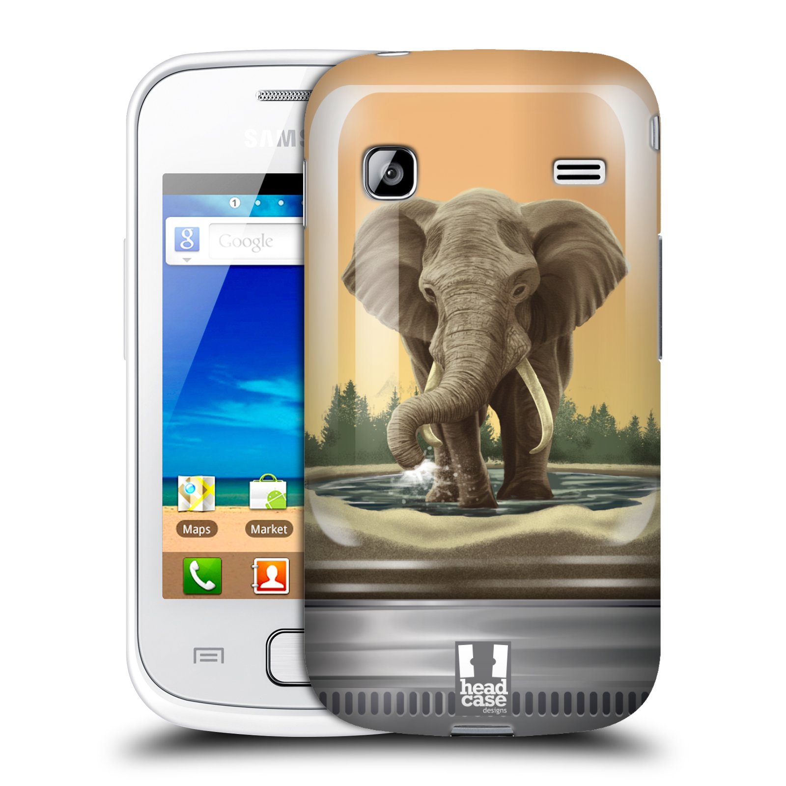 HEAD CASE plastový obal na mobil SAMSUNG GALAXY GIO (S5660) vzor Zvířátka v těžítku slon