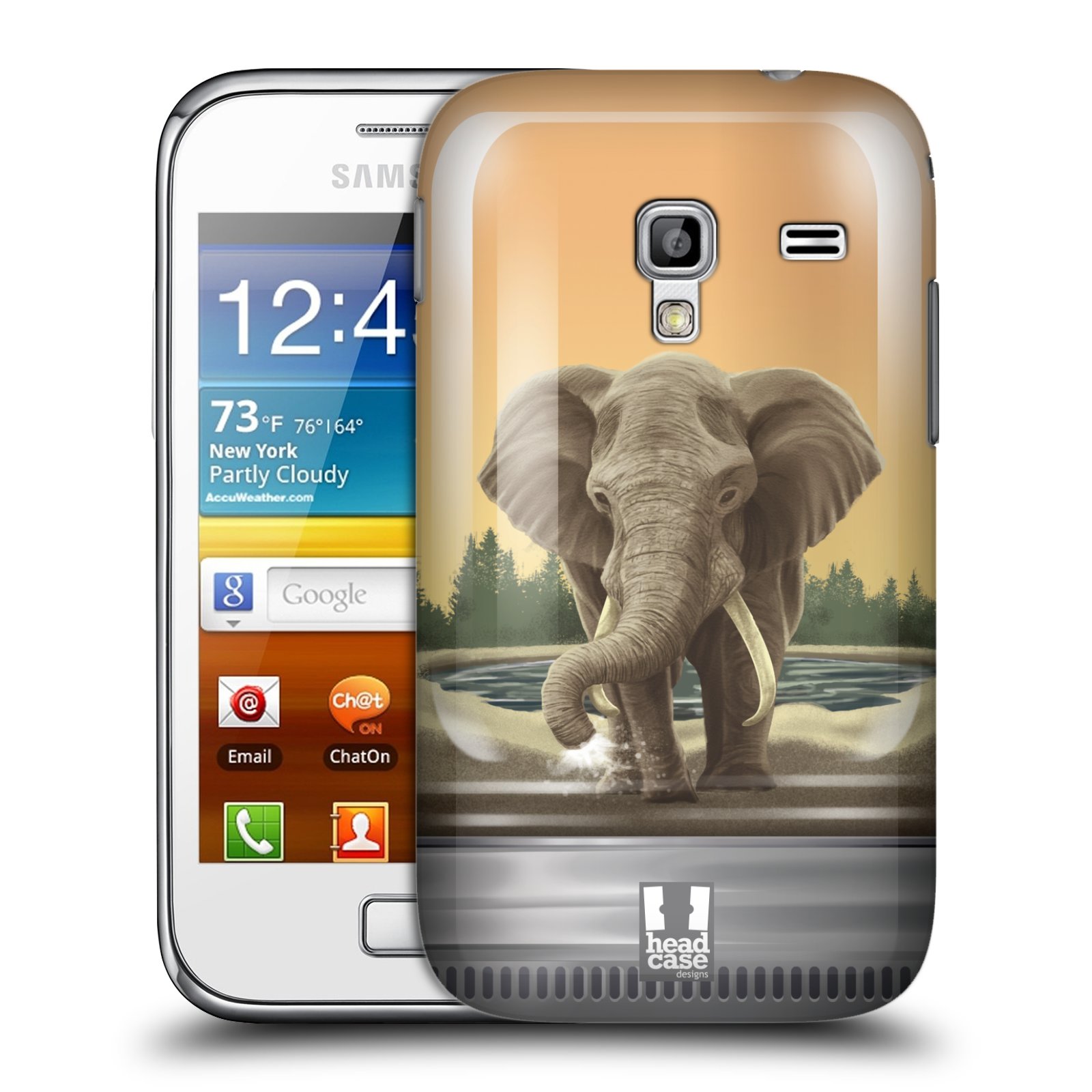 HEAD CASE plastový obal na mobil SAMSUNG GALAXY ACE PLUS (S7500) vzor Zvířátka v těžítku slon
