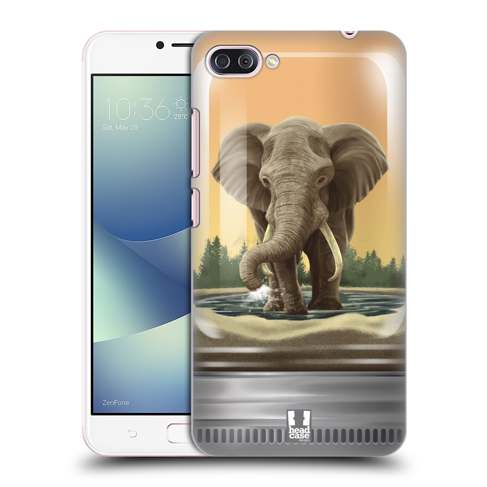 HEAD CASE plastový obal na mobil Asus Zenfone 4 MAX ZC554KL vzor Zvířátka v těžítku slon