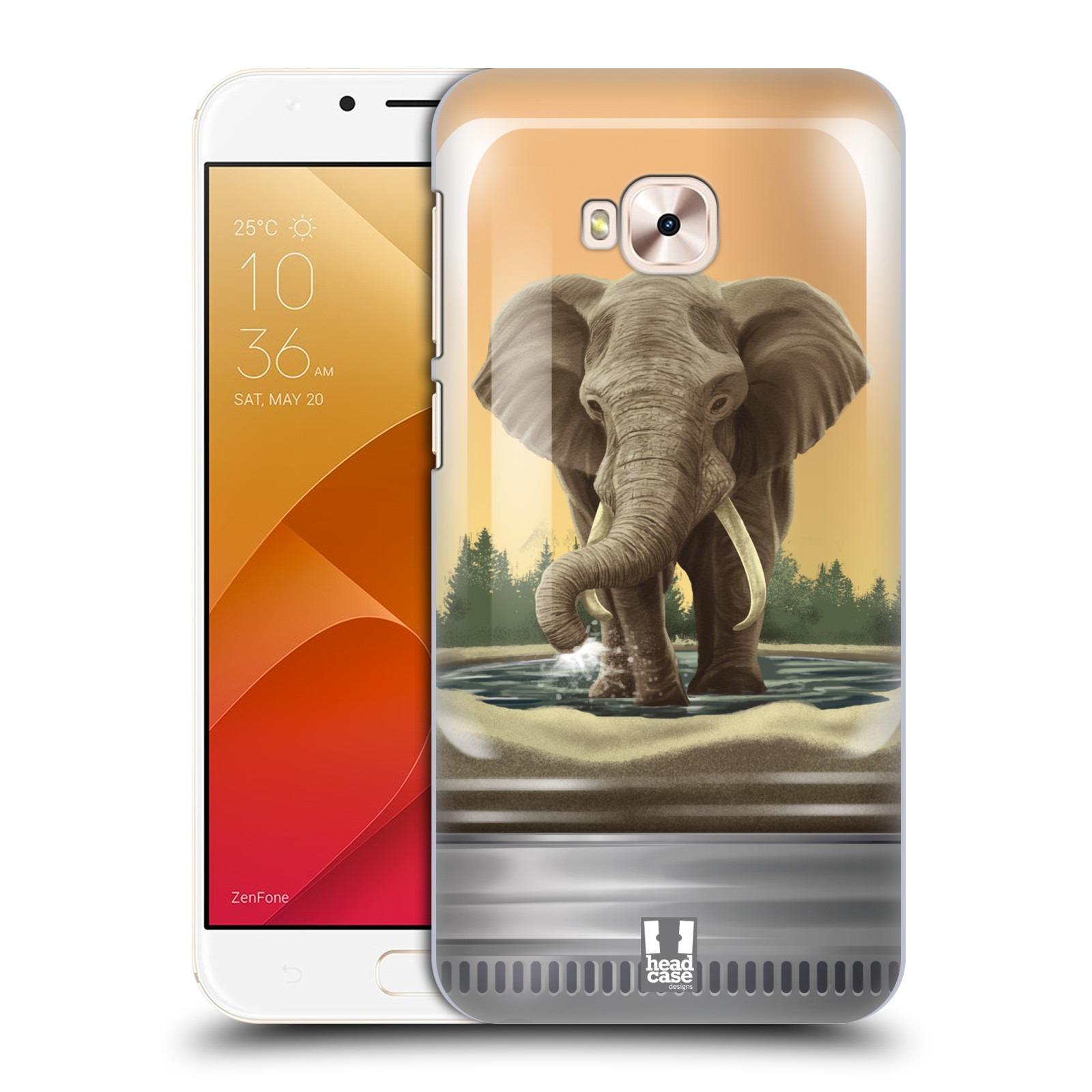 HEAD CASE plastový obal na mobil Asus Zenfone 4 Selfie Pro ZD552KL vzor Zvířátka v těžítku slon