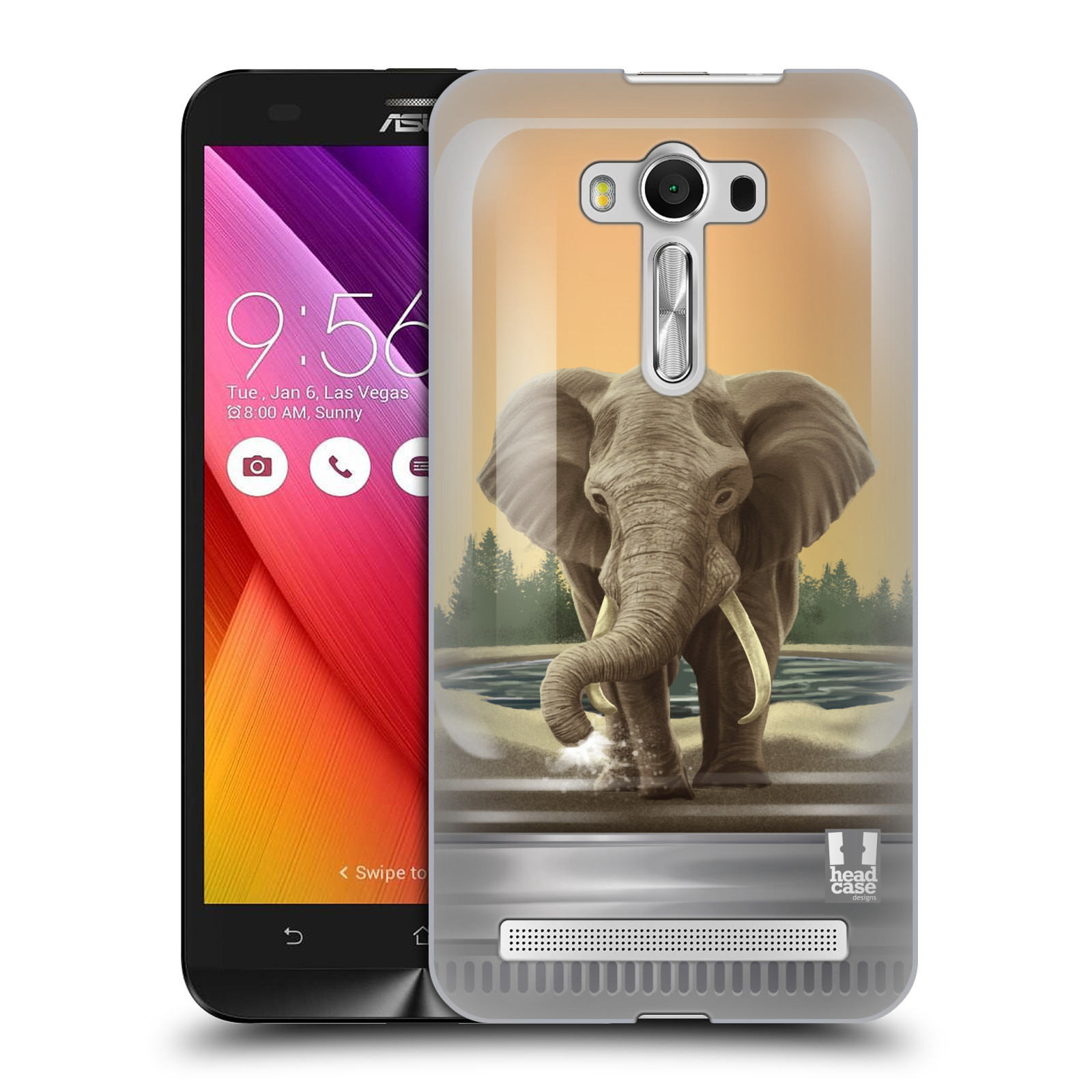 HEAD CASE plastový obal na mobil Asus Zenfone 2 LASER (5,5 displej ZE550KL) vzor Zvířátka v těžítku slon