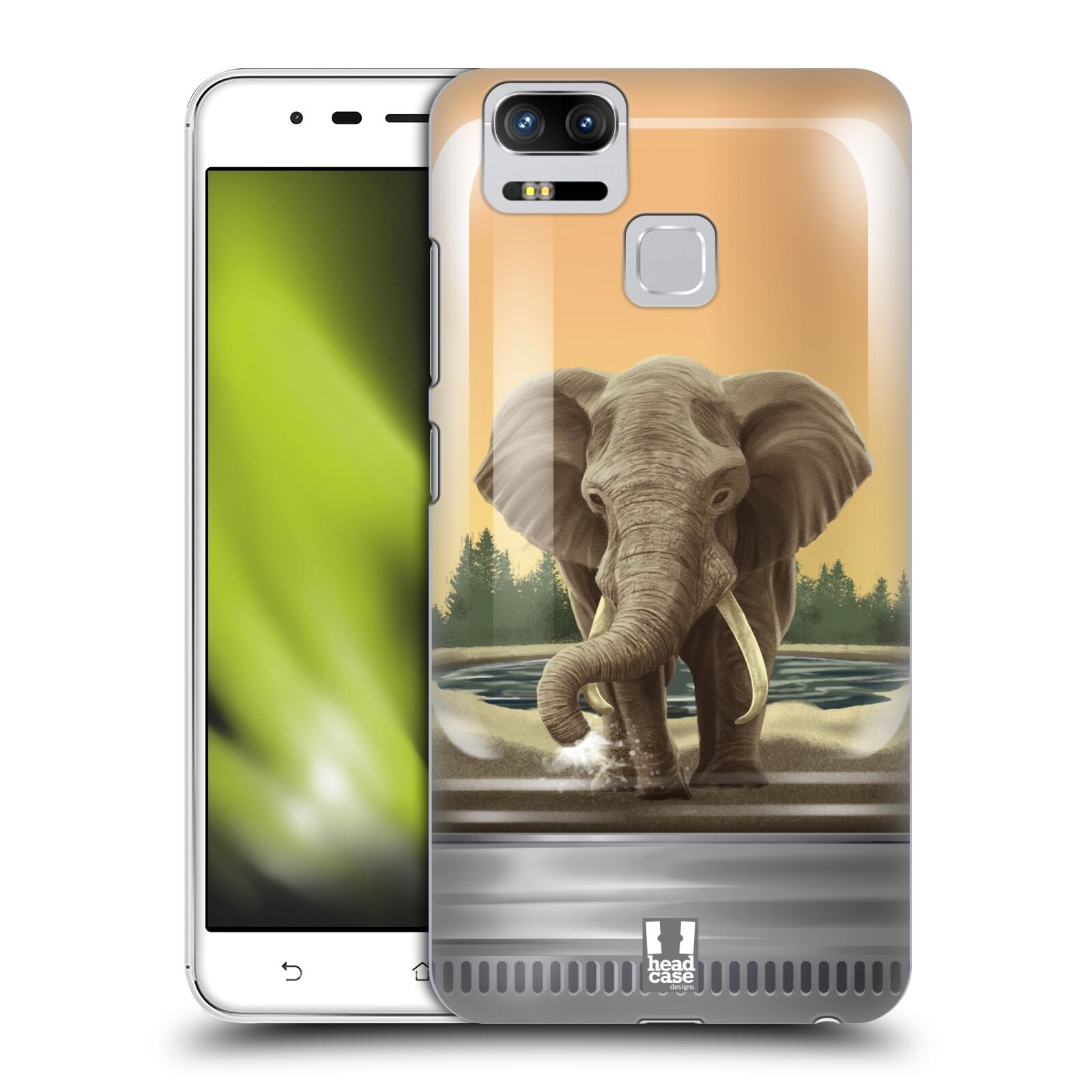 HEAD CASE plastový obal na mobil Asus Zenfone 3 Zoom ZE553KL vzor Zvířátka v těžítku slon
