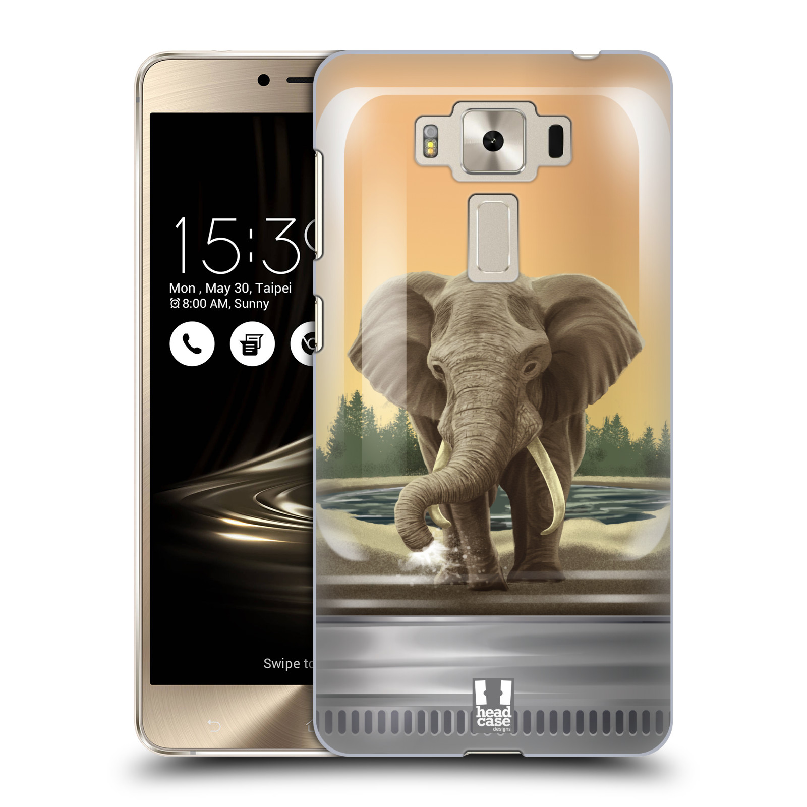 HEAD CASE plastový obal na mobil Asus Zenfone 3 DELUXE ZS550KL vzor Zvířátka v těžítku slon
