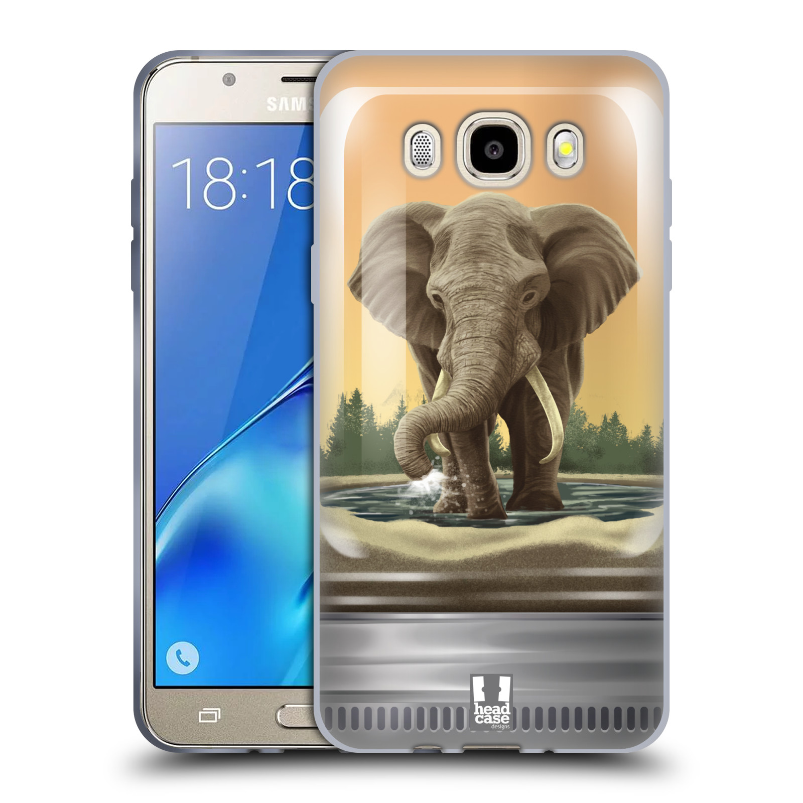HEAD CASE silikonový obal, kryt na mobil Samsung Galaxy J5 2016, J510, J510F, (J510F DUAL SIM) vzor Zvířátka v těžítku slon
