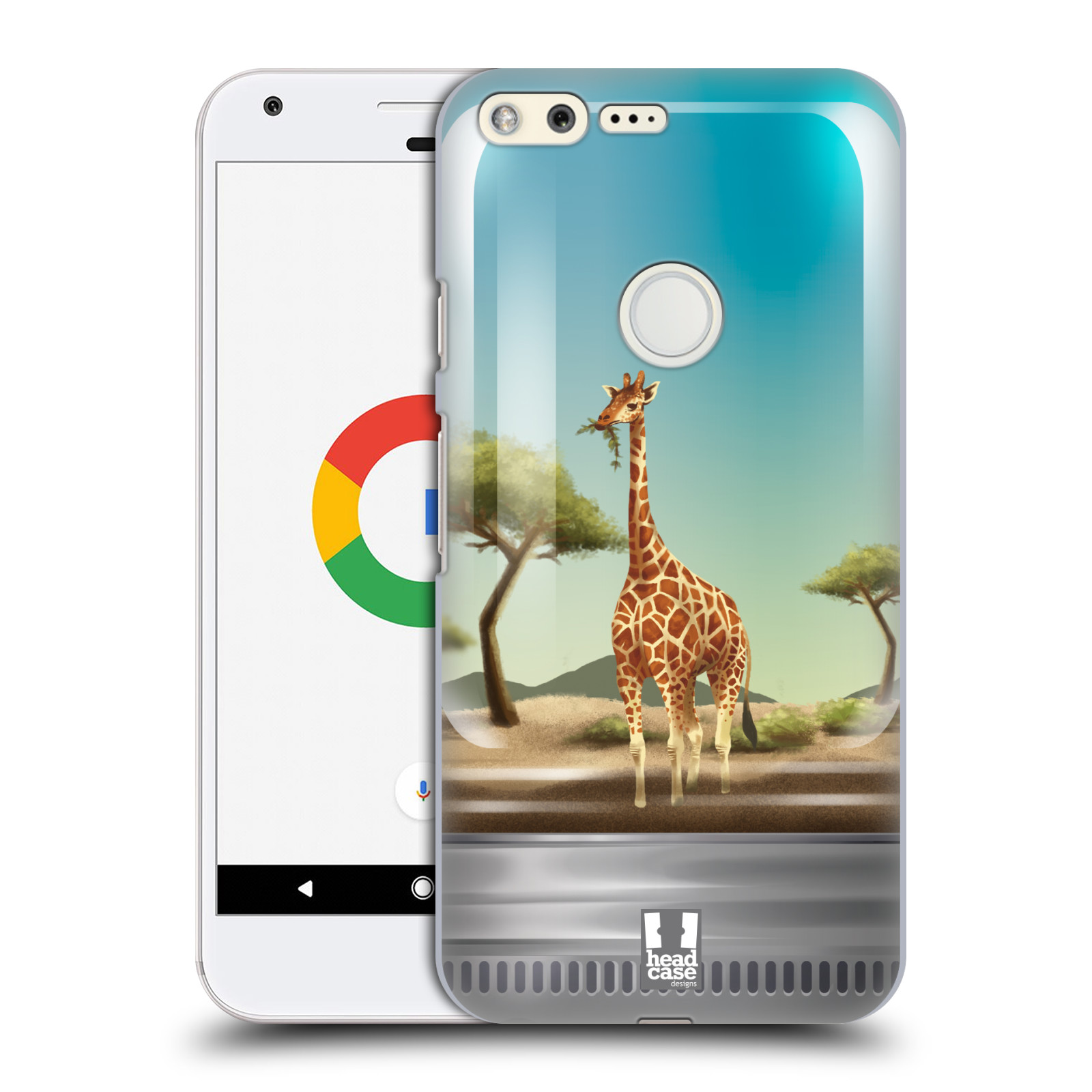 HEAD CASE plastový obal na mobil GOOGLE Pixel vzor Zvířátka v těžítku žirafa