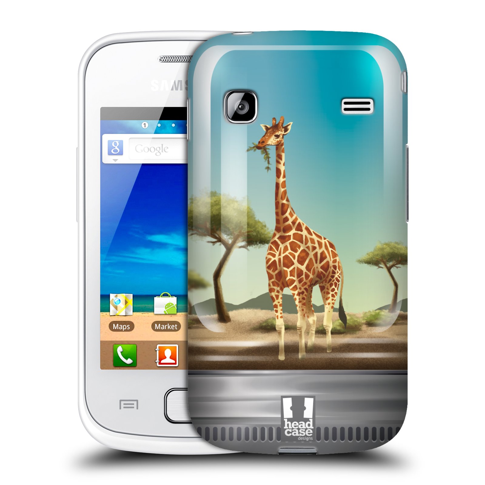 HEAD CASE plastový obal na mobil SAMSUNG GALAXY GIO (S5660) vzor Zvířátka v těžítku žirafa
