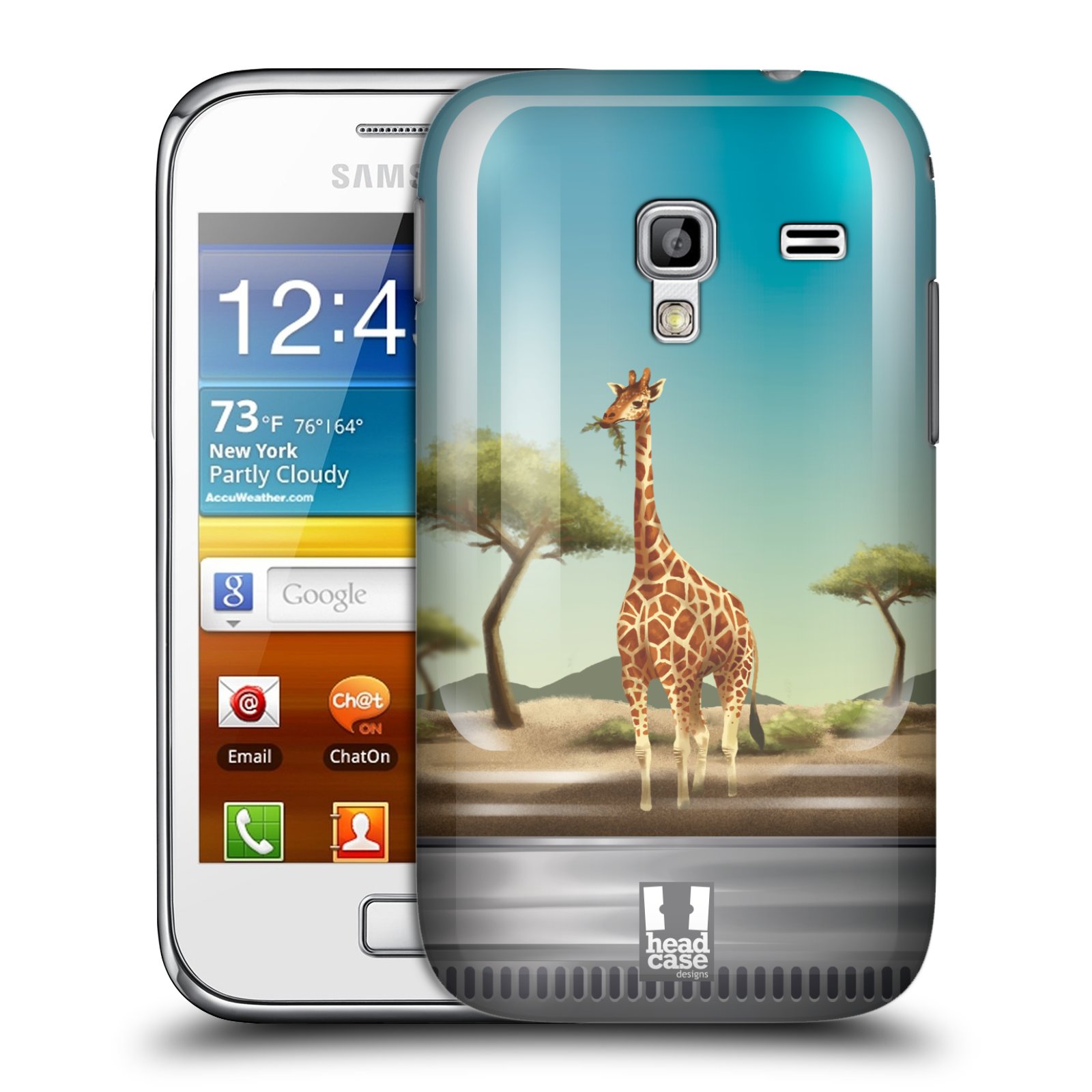 HEAD CASE plastový obal na mobil SAMSUNG GALAXY ACE PLUS (S7500) vzor Zvířátka v těžítku žirafa