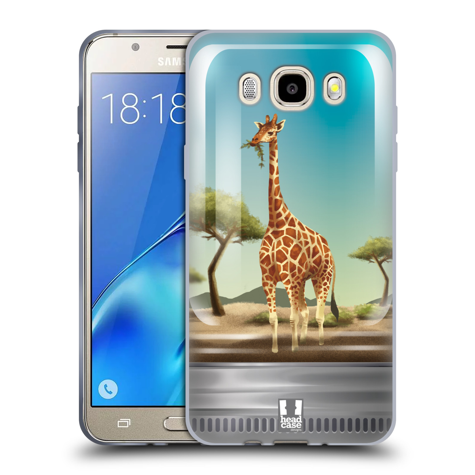 HEAD CASE silikonový obal, kryt na mobil Samsung Galaxy J5 2016, J510, J510F, (J510F DUAL SIM) vzor Zvířátka v těžítku žirafa