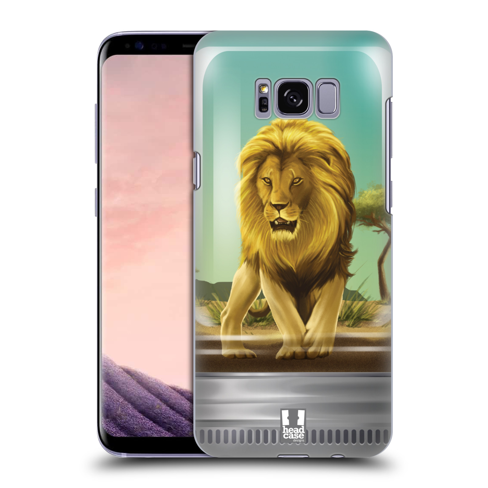 HEAD CASE plastový obal na mobil Samsung Galaxy S8 vzor Zvířátka v těžítku lev