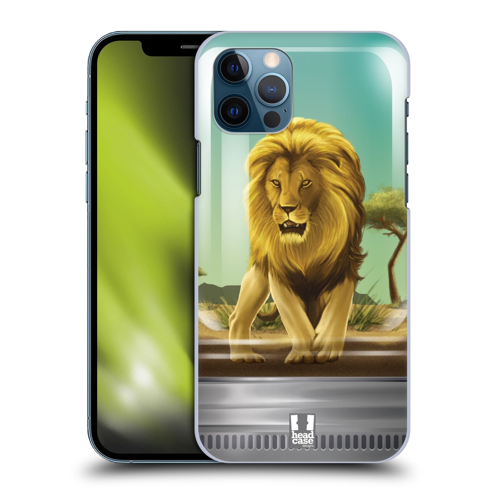 HEAD CASE plastový obal na mobil Apple Iphone 12 / Iphone 12 PRO vzor Zvířátka v těžítku lev