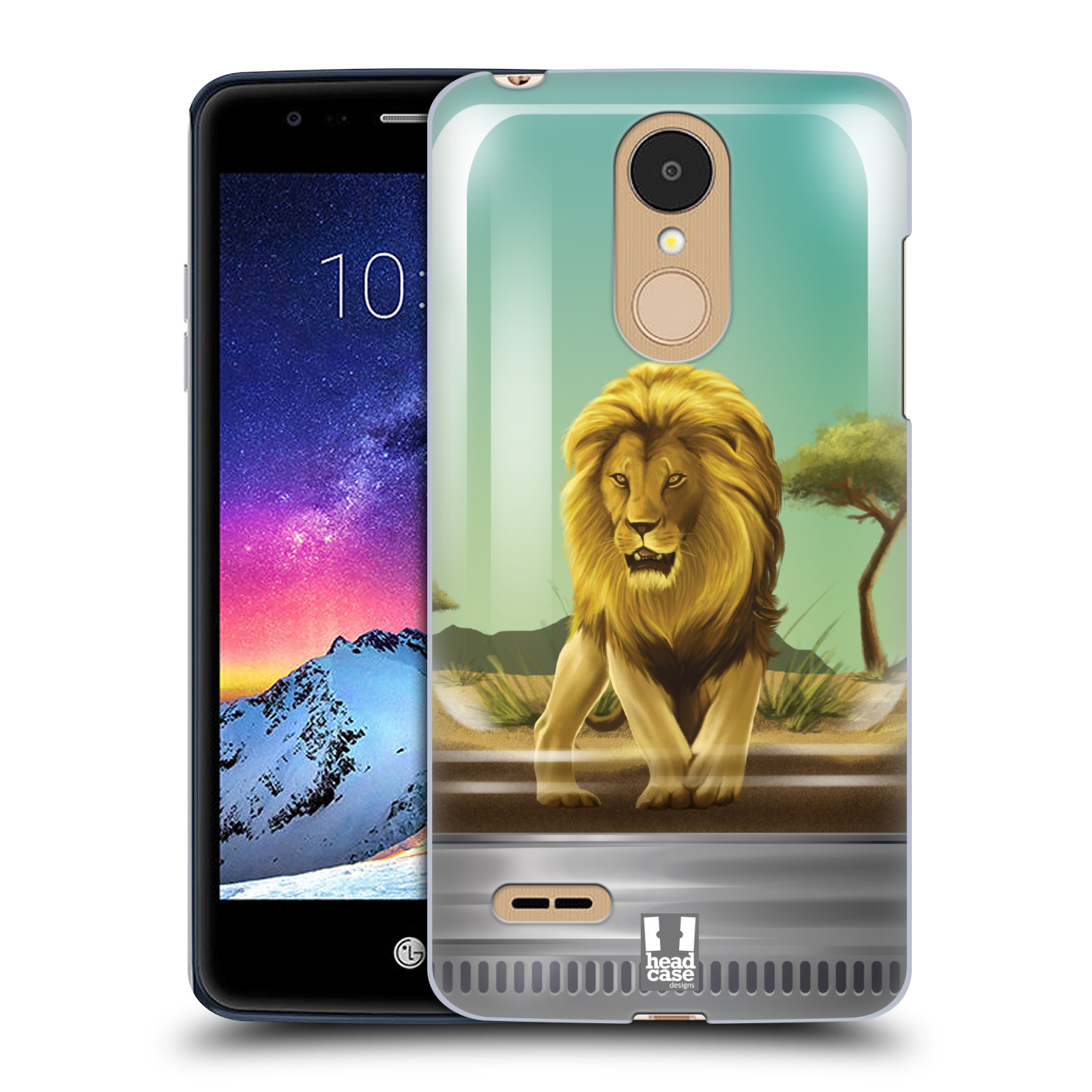 HEAD CASE plastový obal na mobil LG K9 / K8 2018 vzor Zvířátka v těžítku lev