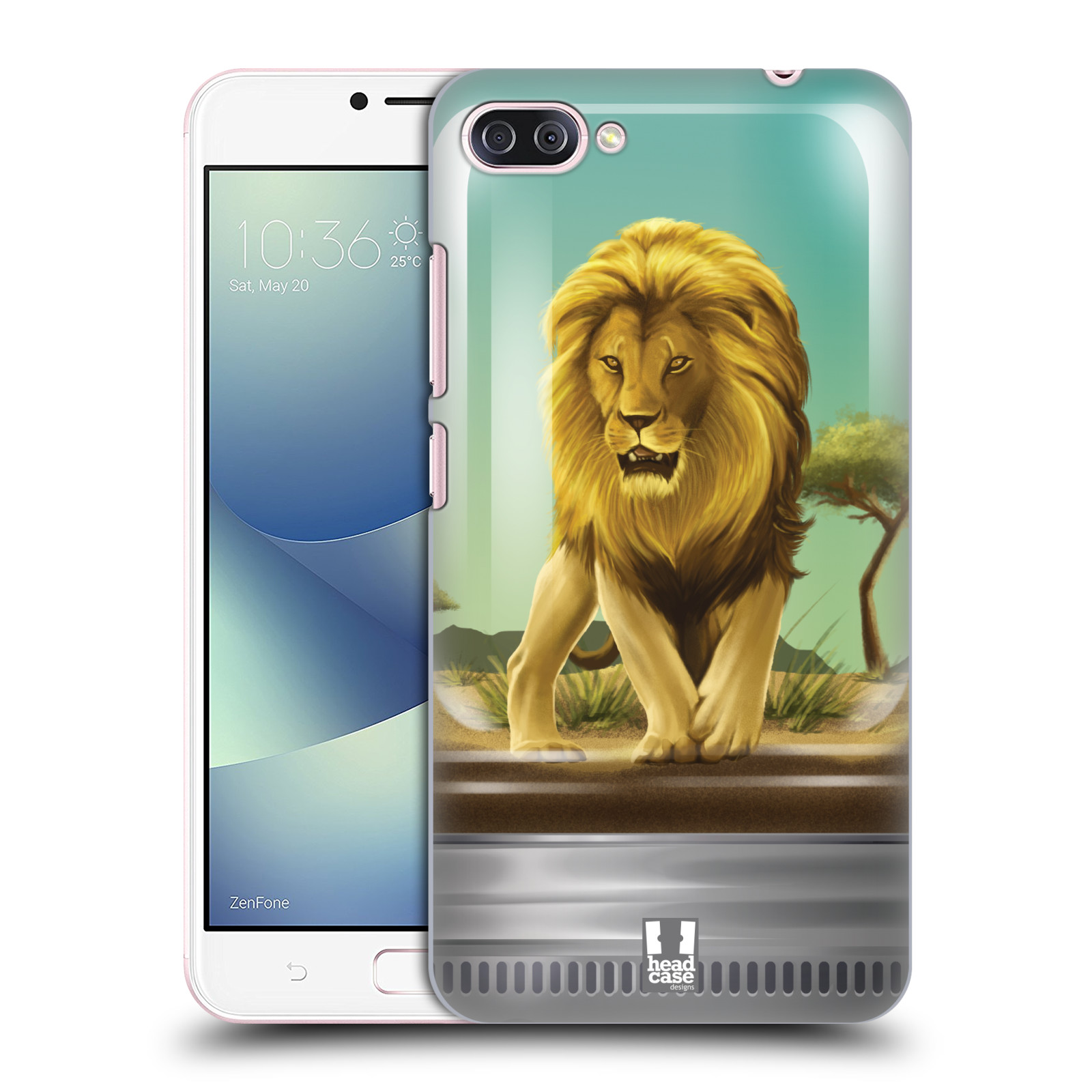 HEAD CASE plastový obal na mobil Asus Zenfone 4 MAX ZC554KL vzor Zvířátka v těžítku lev