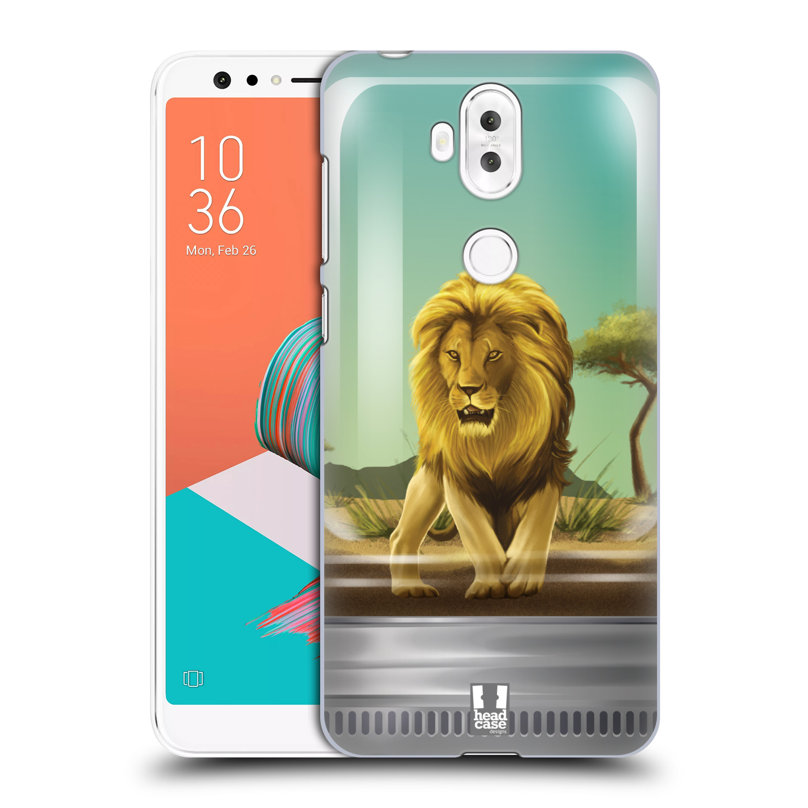 HEAD CASE plastový obal na mobil Asus Zenfone 5 LITE ZC600KL vzor Zvířátka v těžítku lev