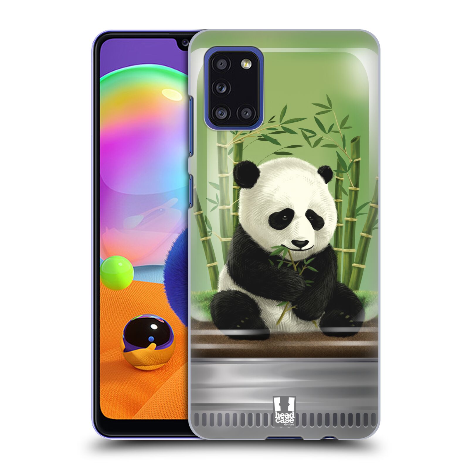 Zadní kryt na mobil Samsung Galaxy A31 vzor Zvířátka v těžítku panda