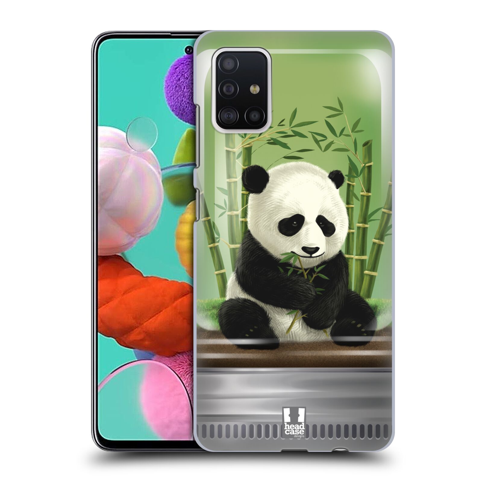 Pouzdro na mobil Samsung Galaxy A51 - HEAD CASE - vzor Zvířátka v těžítku panda